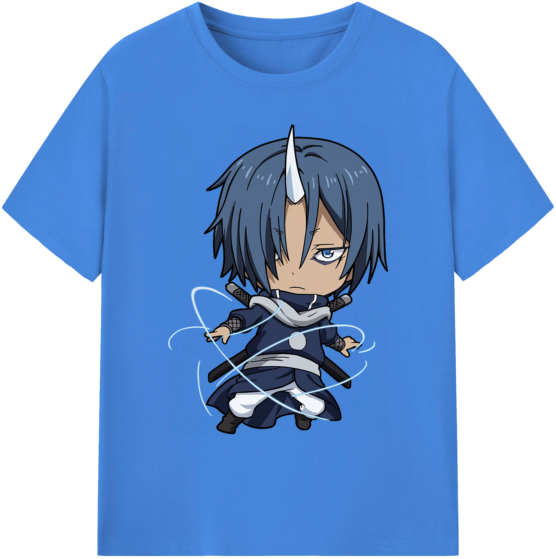 （画像用） 転スラ Regarding Reincarnated to Slime 綿100％ メンズ半袖Tシャツ｜肌触りやわらか＆通気性
