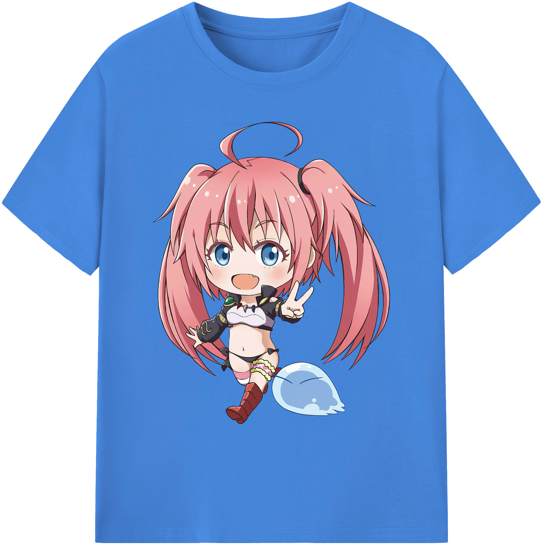 （画像用） 転スラ Regarding Reincarnated to Slime 綿100％ メンズ半袖Tシャツ｜肌触りやわらか＆通気性