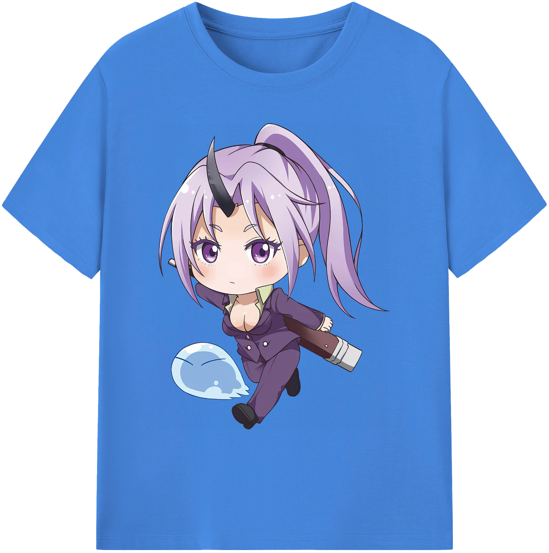 （画像用） 転スラ Regarding Reincarnated to Slime 綿100％ メンズ半袖Tシャツ｜肌触りやわらか＆通気性