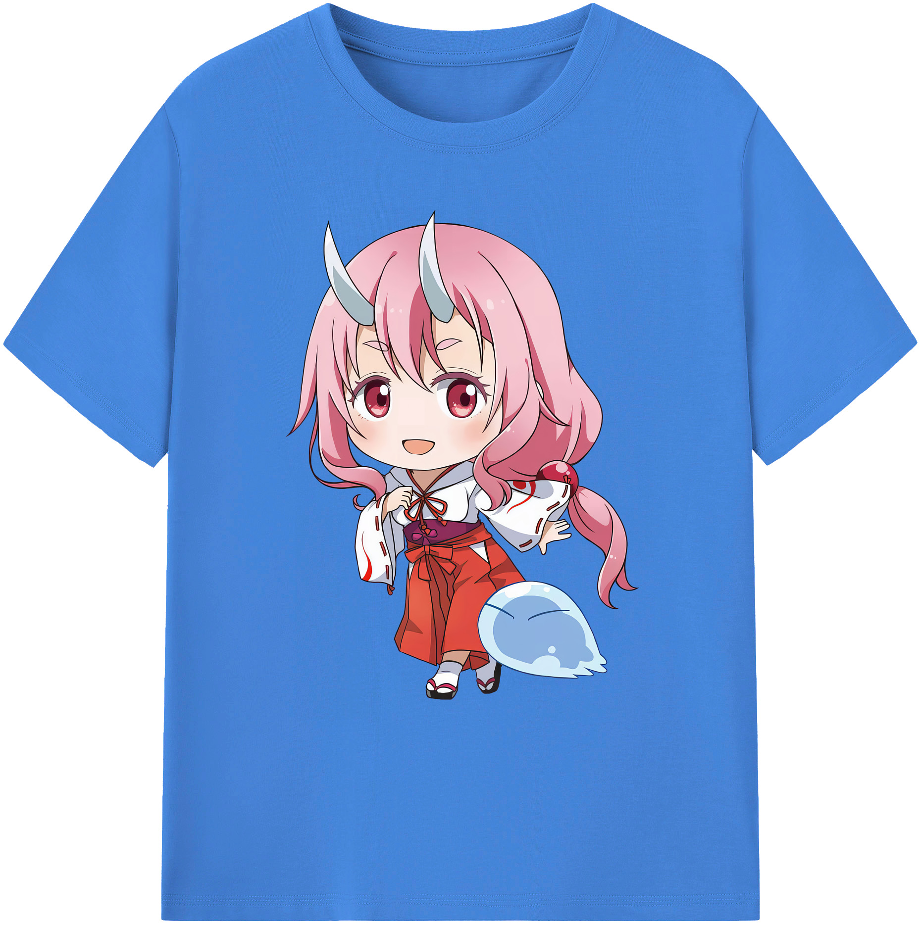 （画像用） 転スラ Regarding Reincarnated to Slime 綿100％ メンズ半袖Tシャツ｜肌触りやわらか＆通気性