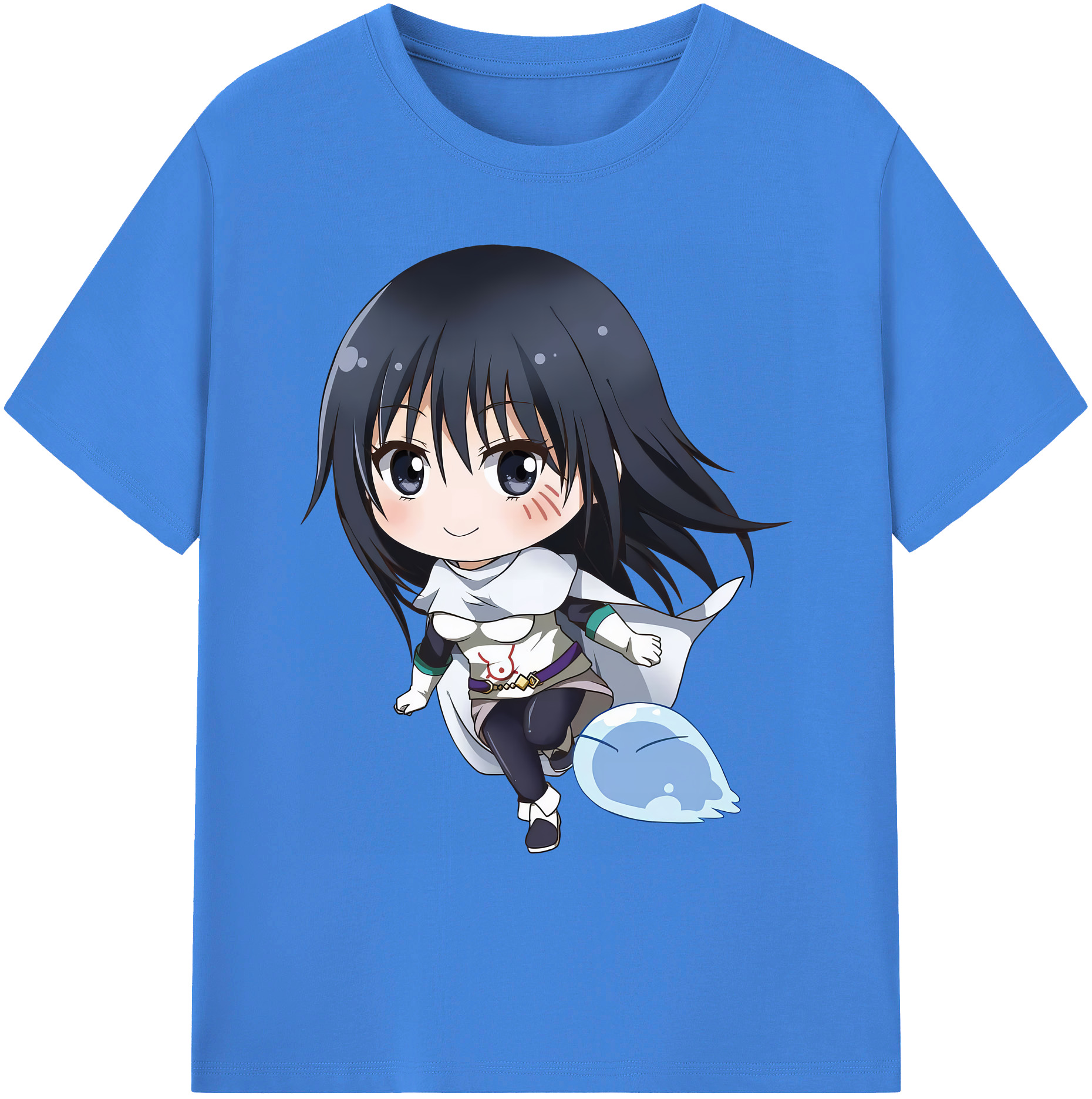 （画像用） 転スラ Regarding Reincarnated to Slime 綿100％ メンズ半袖Tシャツ｜肌触りやわらか＆通気性