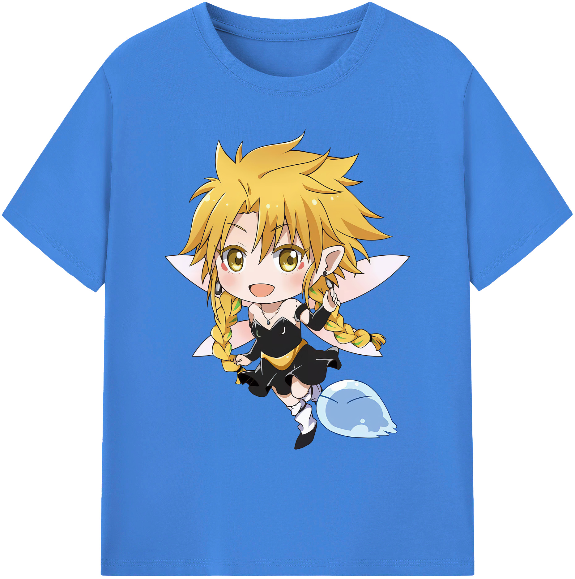 （画像用） 転スラ Regarding Reincarnated to Slime 綿100％ メンズ半袖Tシャツ｜肌触りやわらか＆通気性