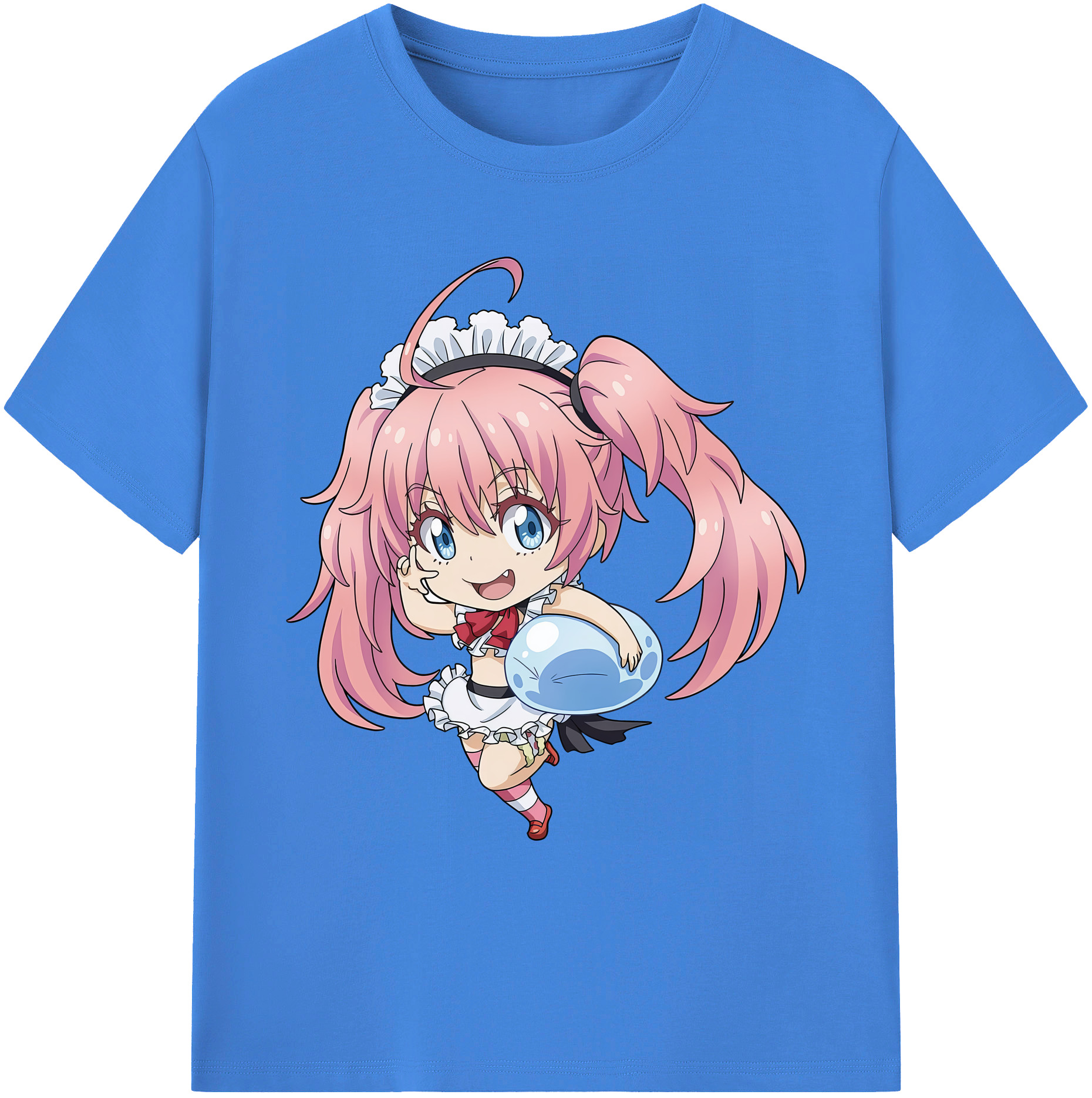 （画像用） 転スラ Regarding Reincarnated to Slime 綿100％ メンズ半袖Tシャツ｜肌触りやわらか＆通気性