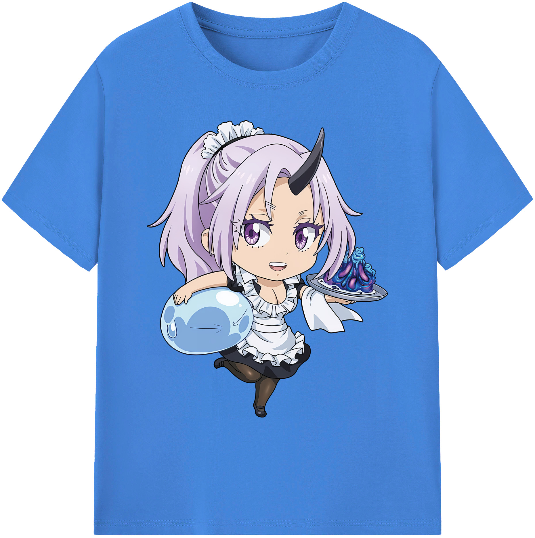 （画像用） 転スラ Regarding Reincarnated to Slime 綿100％ メンズ半袖Tシャツ｜肌触りやわらか＆通気性