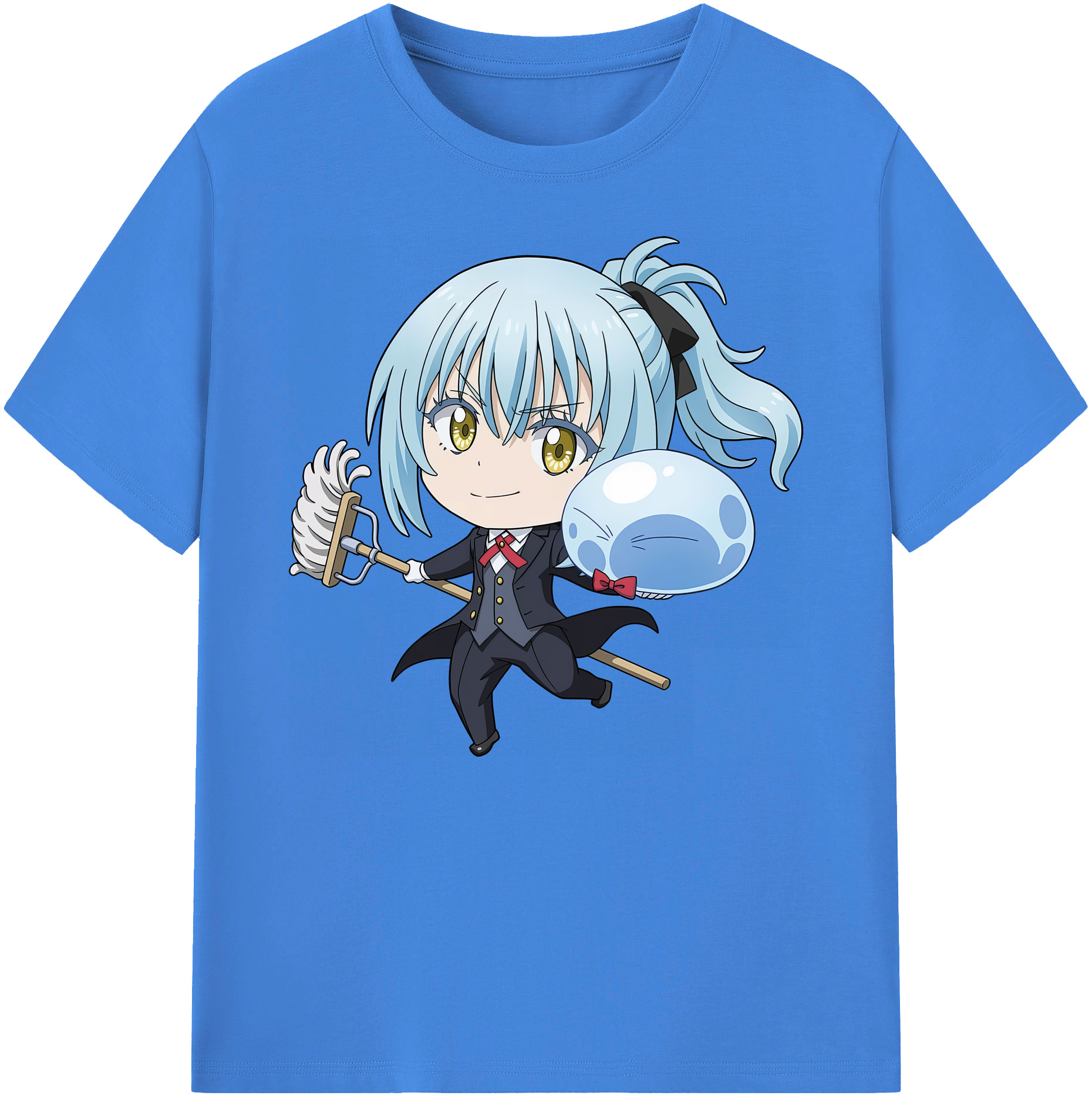 （画像用） 転スラ Regarding Reincarnated to Slime 綿100％ メンズ半袖Tシャツ｜肌触りやわらか＆通気性
