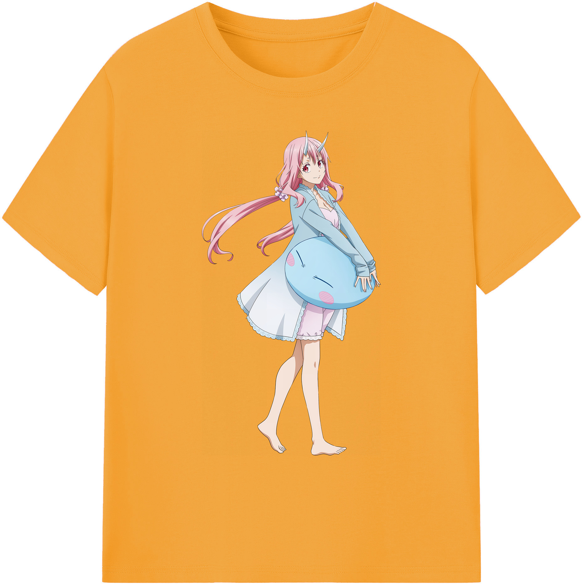 （画像用） 転スラ Regarding Reincarnated to Slime 綿100％ メンズ半袖Tシャツ｜肌触りやわらか＆通気性