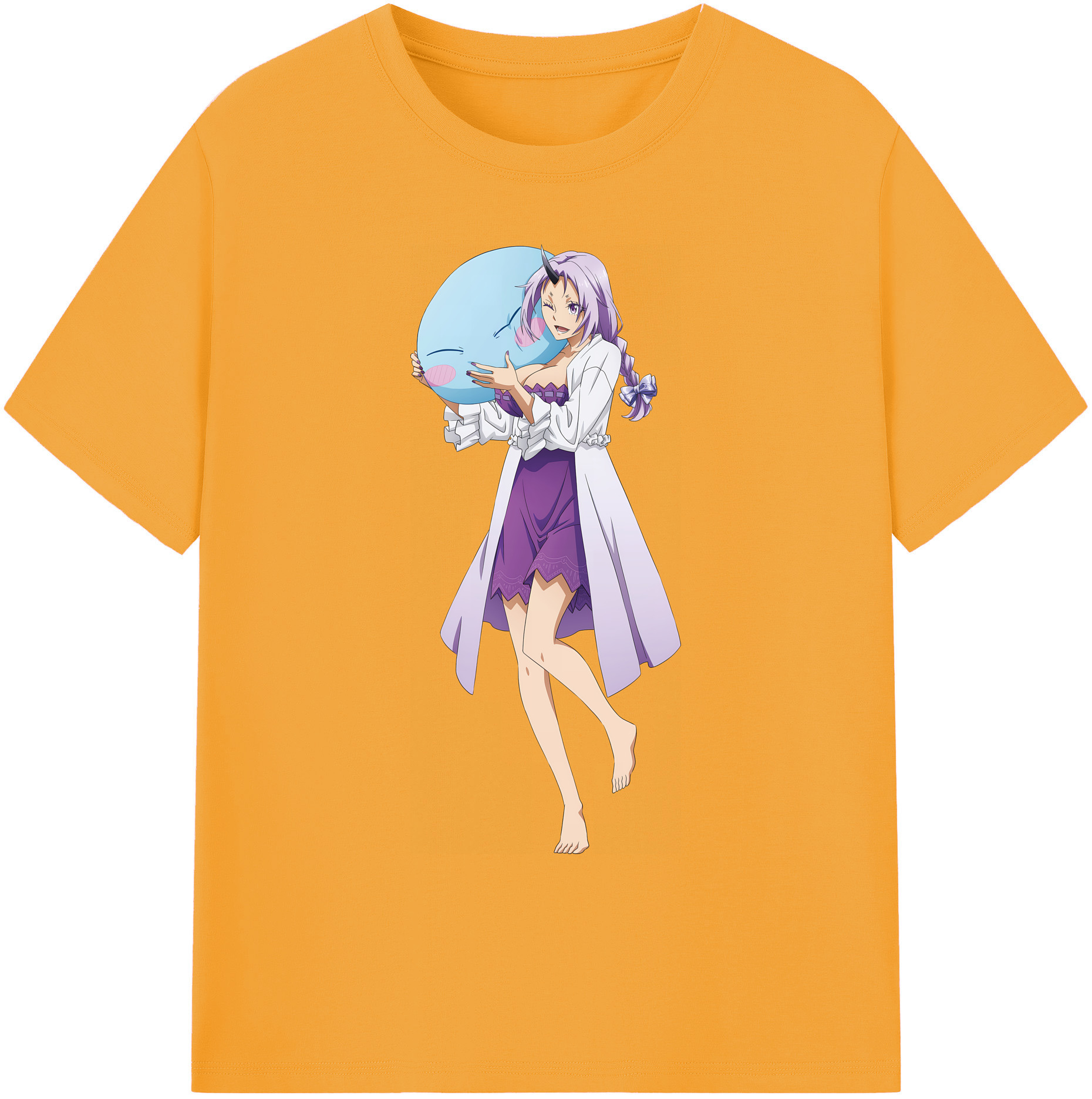 （画像用） 転スラ Regarding Reincarnated to Slime 綿100％ メンズ半袖Tシャツ｜肌触りやわらか＆通気性