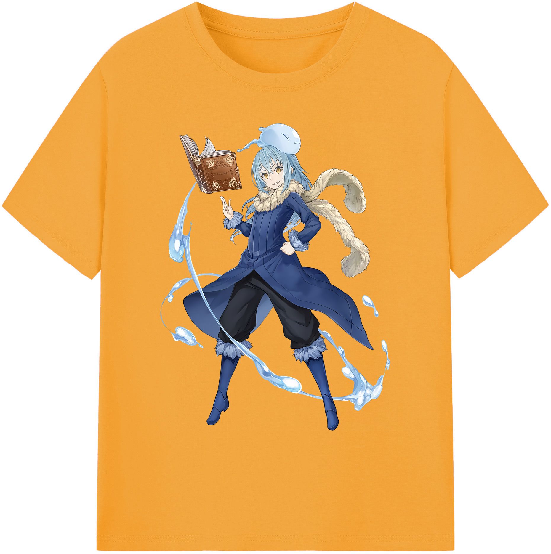 （画像用） 転スラ Regarding Reincarnated to Slime 綿100％ メンズ半袖Tシャツ｜肌触りやわらか＆通気性