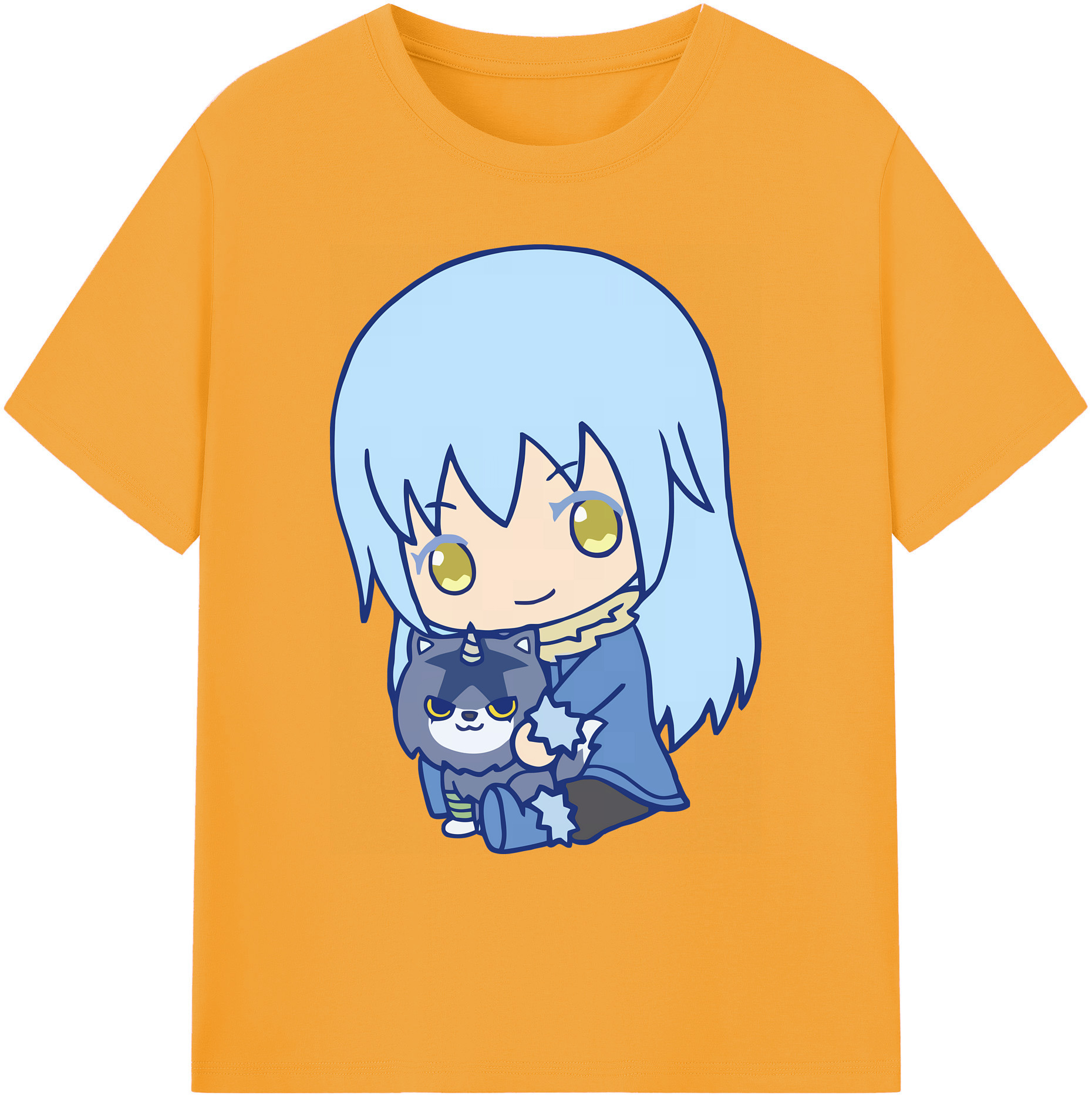 （画像用） 転スラ Regarding Reincarnated to Slime 綿100％ メンズ半袖Tシャツ｜肌触りやわらか＆通気性