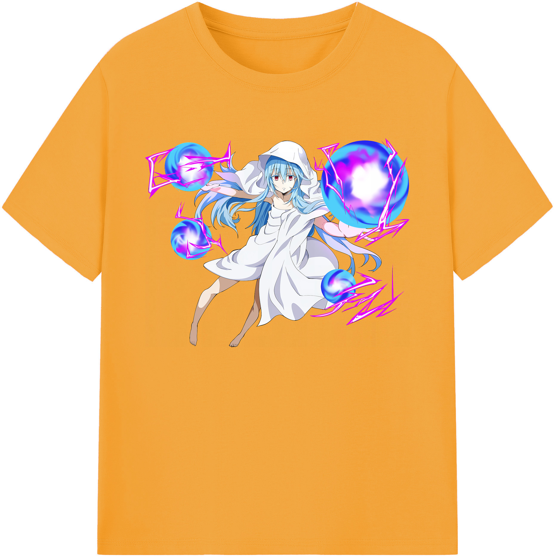 （画像用） 転スラ Regarding Reincarnated to Slime 綿100％ メンズ半袖Tシャツ｜肌触りやわらか＆通気性