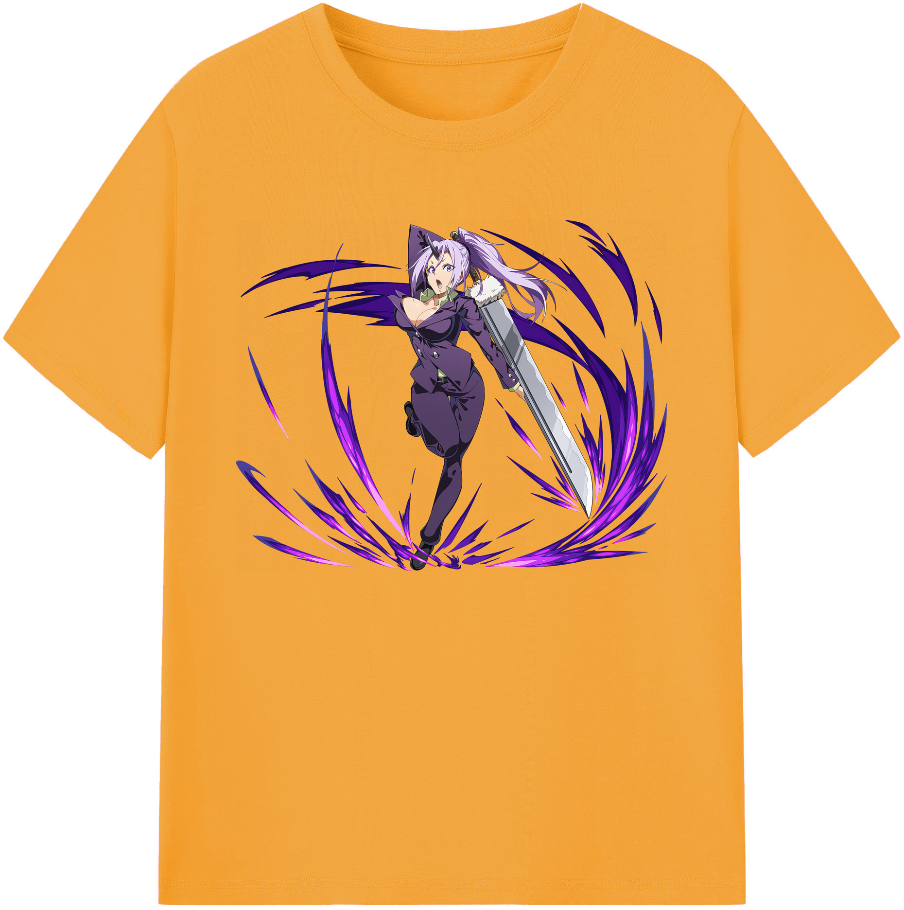 （画像用） 転スラ Regarding Reincarnated to Slime 綿100％ メンズ半袖Tシャツ｜肌触りやわらか＆通気性
