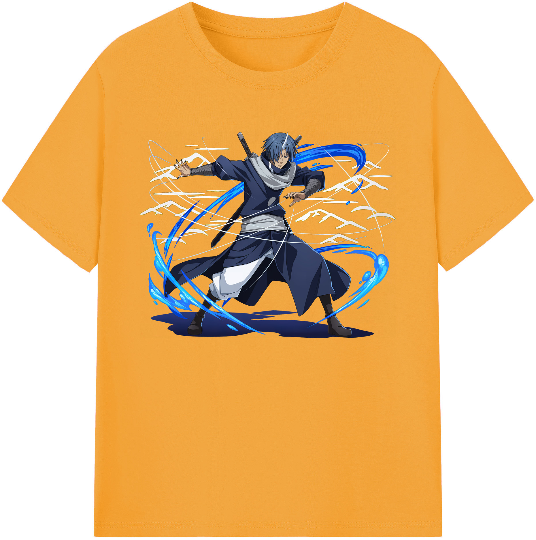 （画像用） 転スラ Regarding Reincarnated to Slime 綿100％ メンズ半袖Tシャツ｜肌触りやわらか＆通気性