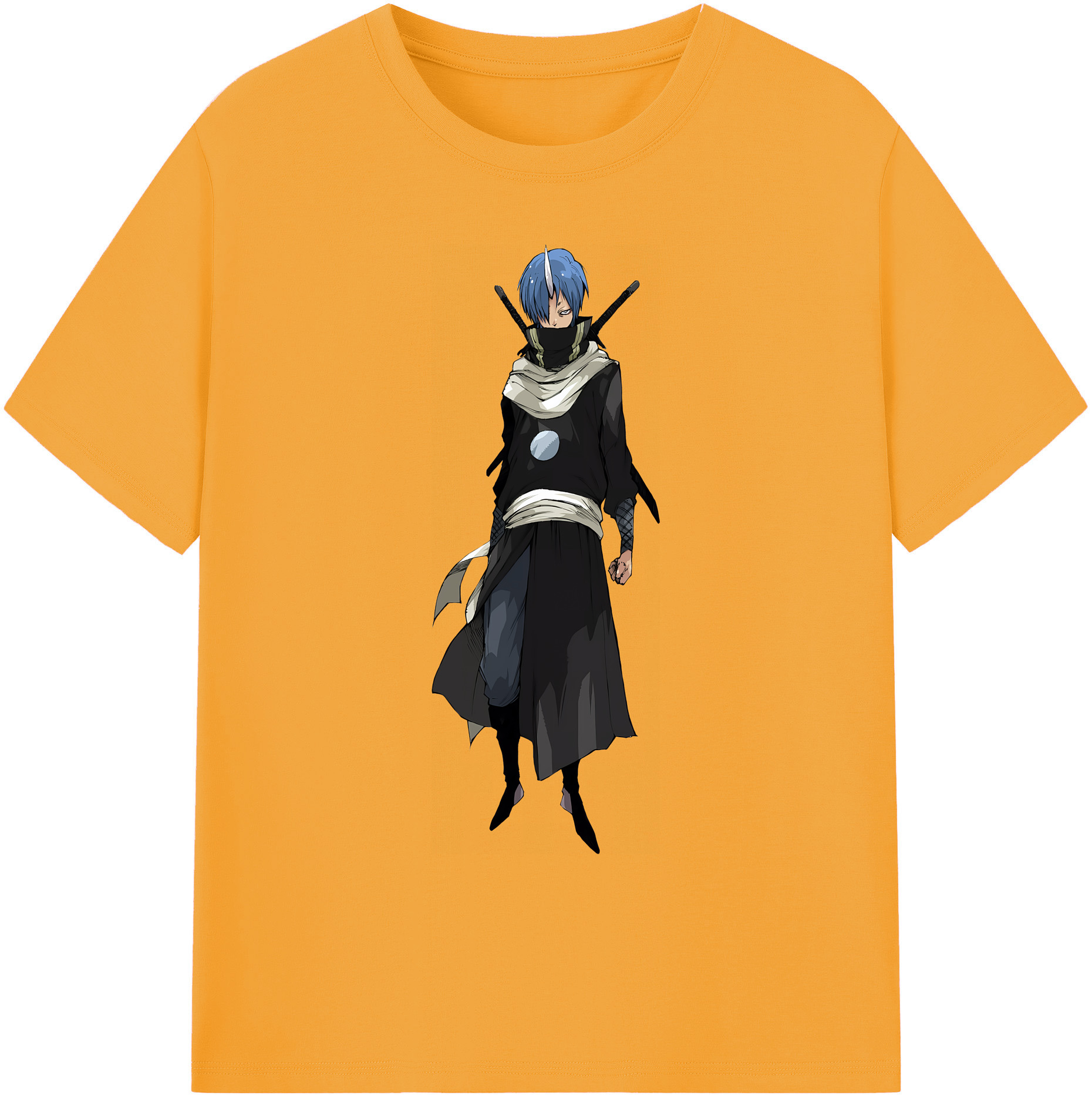 （画像用） 転スラ Regarding Reincarnated to Slime 綿100％ メンズ半袖Tシャツ｜肌触りやわらか＆通気性