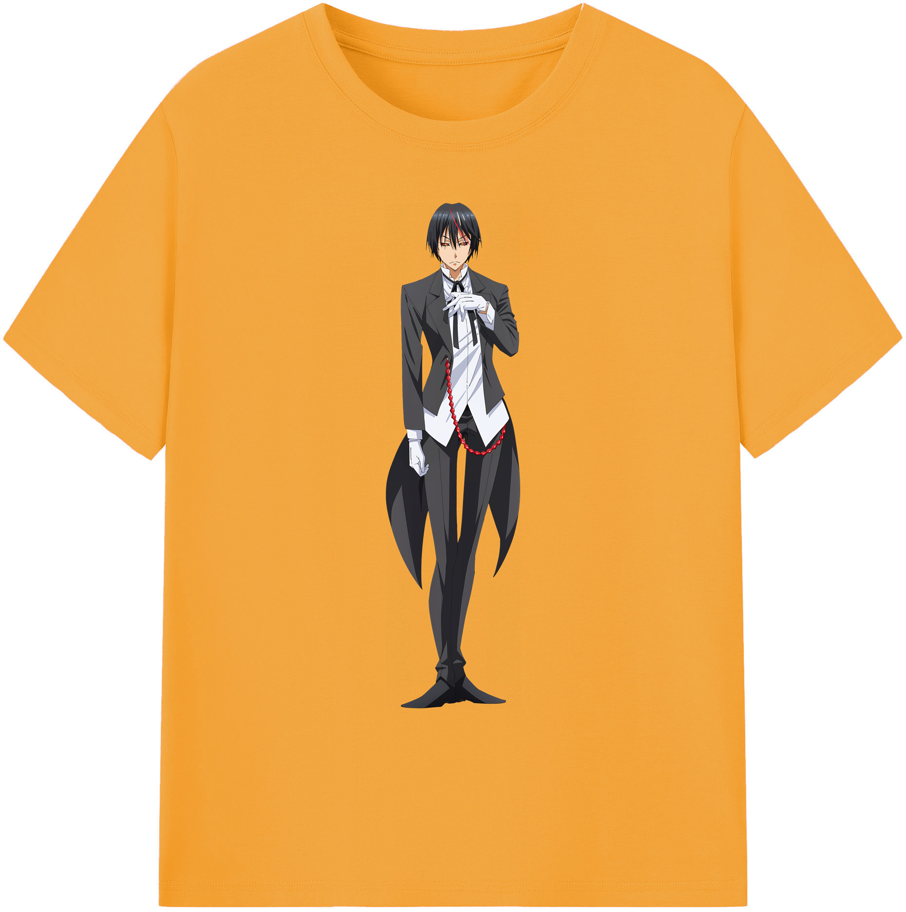 （画像用） 転スラ Regarding Reincarnated to Slime 綿100％ メンズ半袖Tシャツ｜肌触りやわらか＆通気性