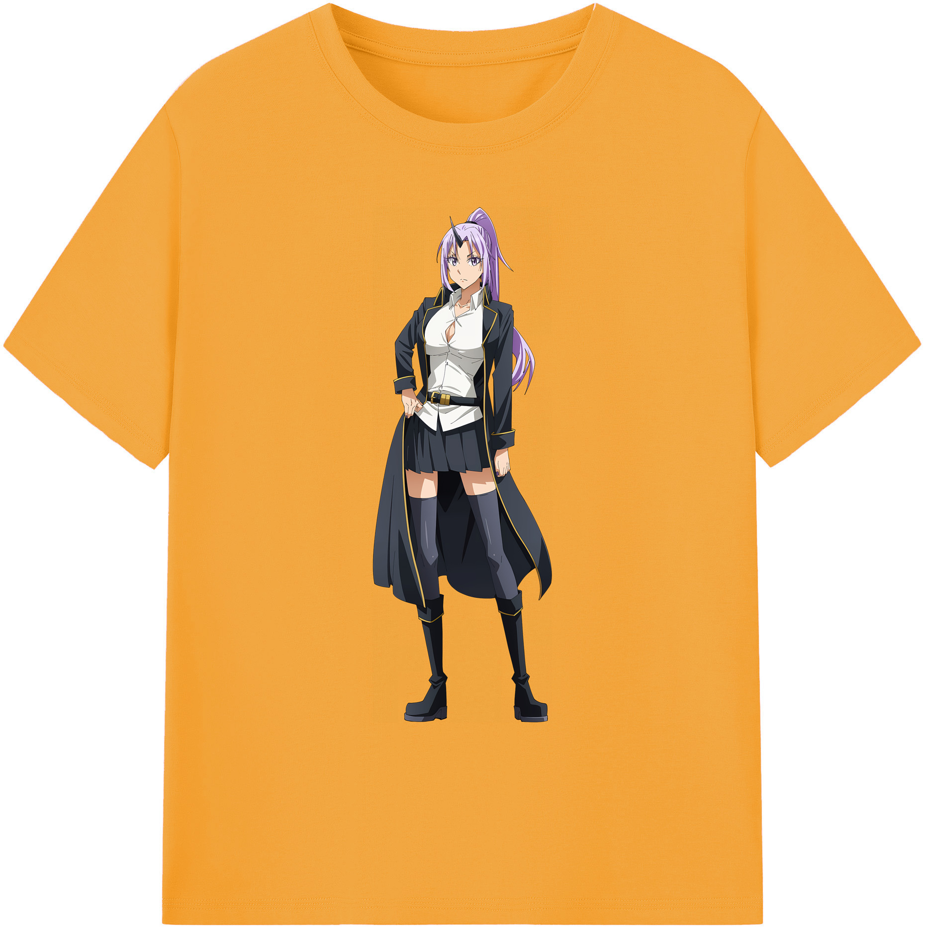（画像用） 転スラ Regarding Reincarnated to Slime 綿100％ メンズ半袖Tシャツ｜肌触りやわらか＆通気性