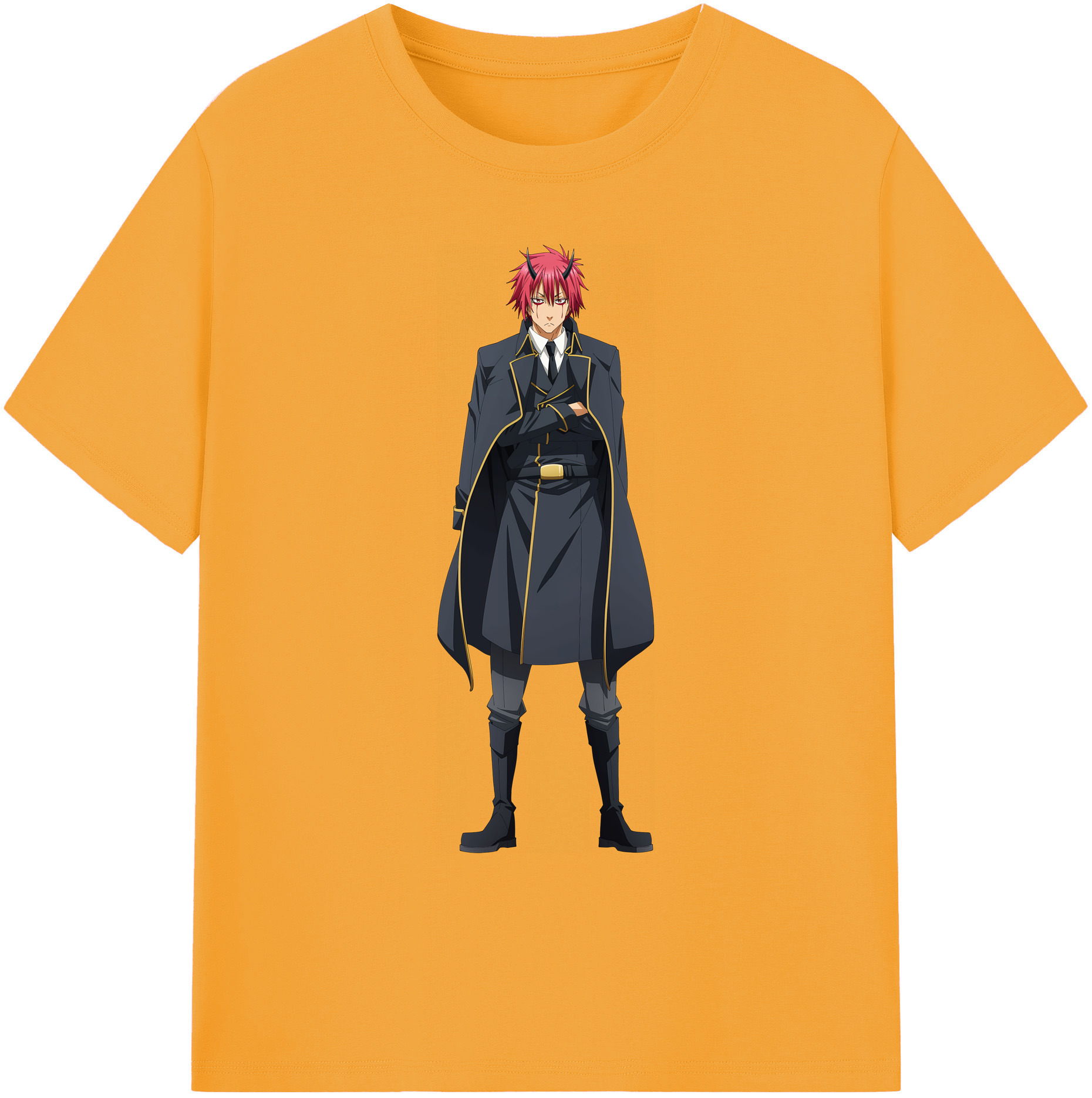 （画像用） 転スラ Regarding Reincarnated to Slime 綿100％ メンズ半袖Tシャツ｜肌触りやわらか＆通気性