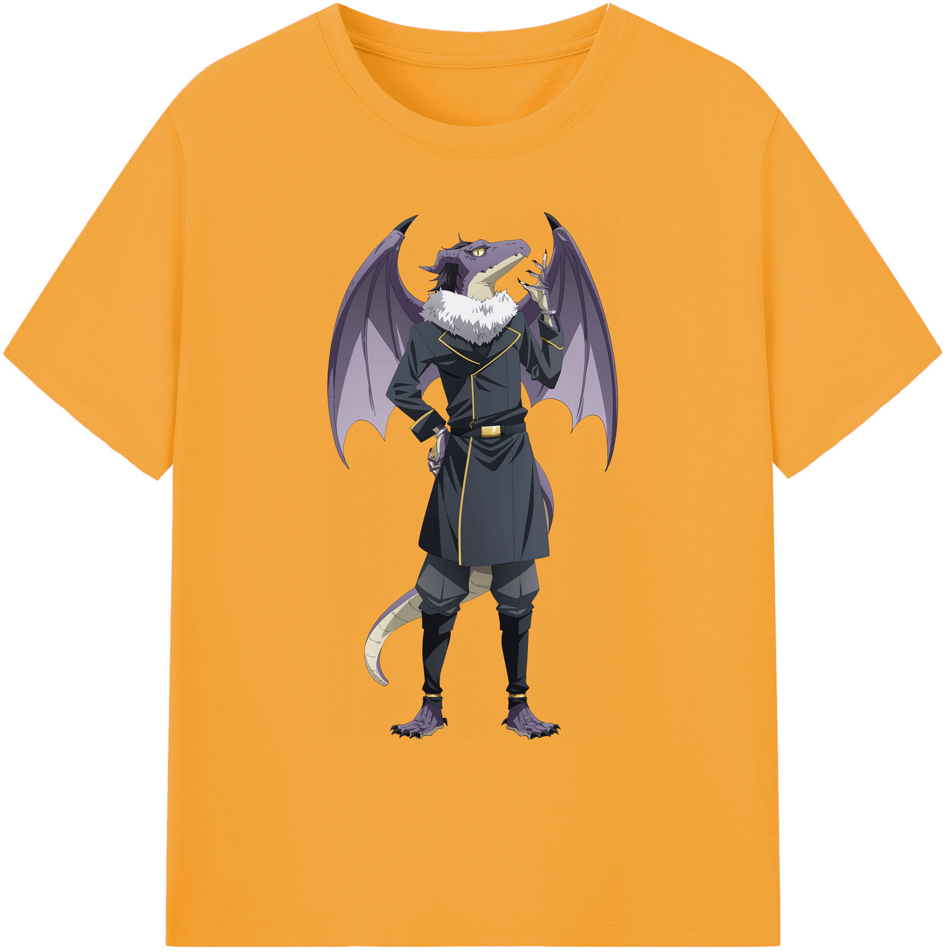 （画像用） 転スラ Regarding Reincarnated to Slime 綿100％ メンズ半袖Tシャツ｜肌触りやわらか＆通気性