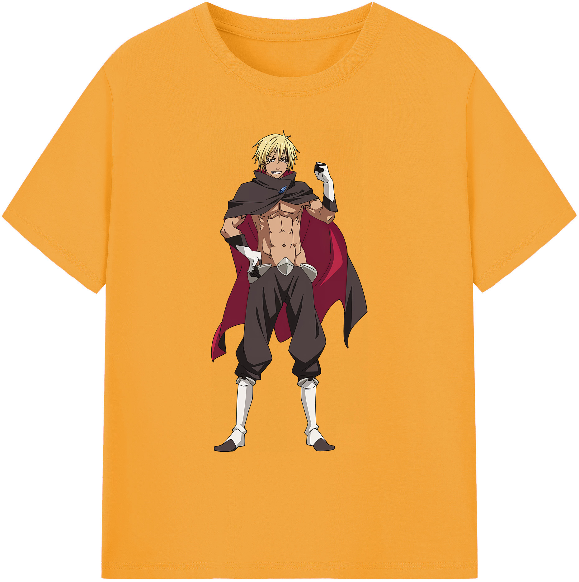 （画像用） 転スラ Regarding Reincarnated to Slime 綿100％ メンズ半袖Tシャツ｜肌触りやわらか＆通気性