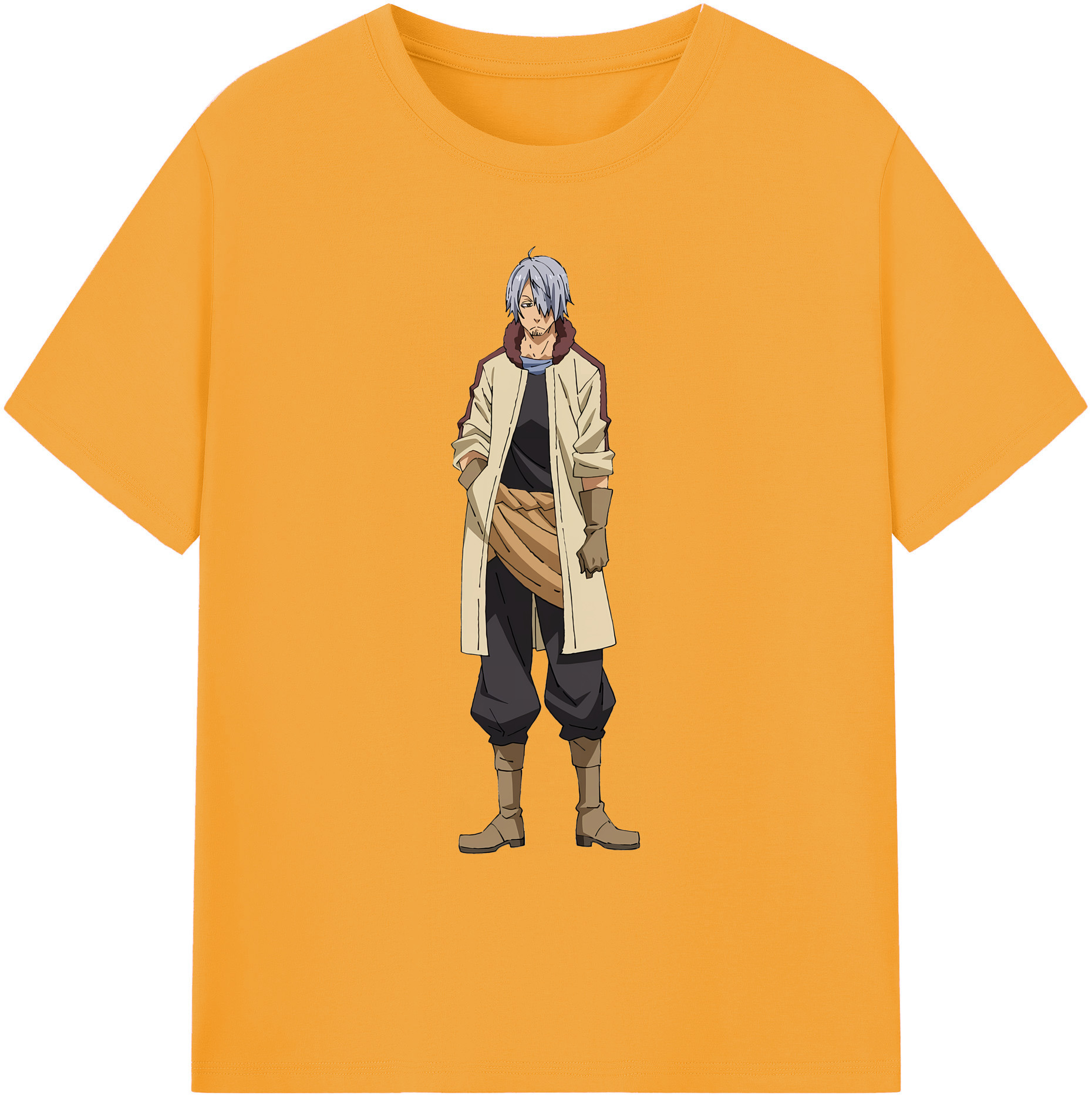 （画像用） 転スラ Regarding Reincarnated to Slime 綿100％ メンズ半袖Tシャツ｜肌触りやわらか＆通気性