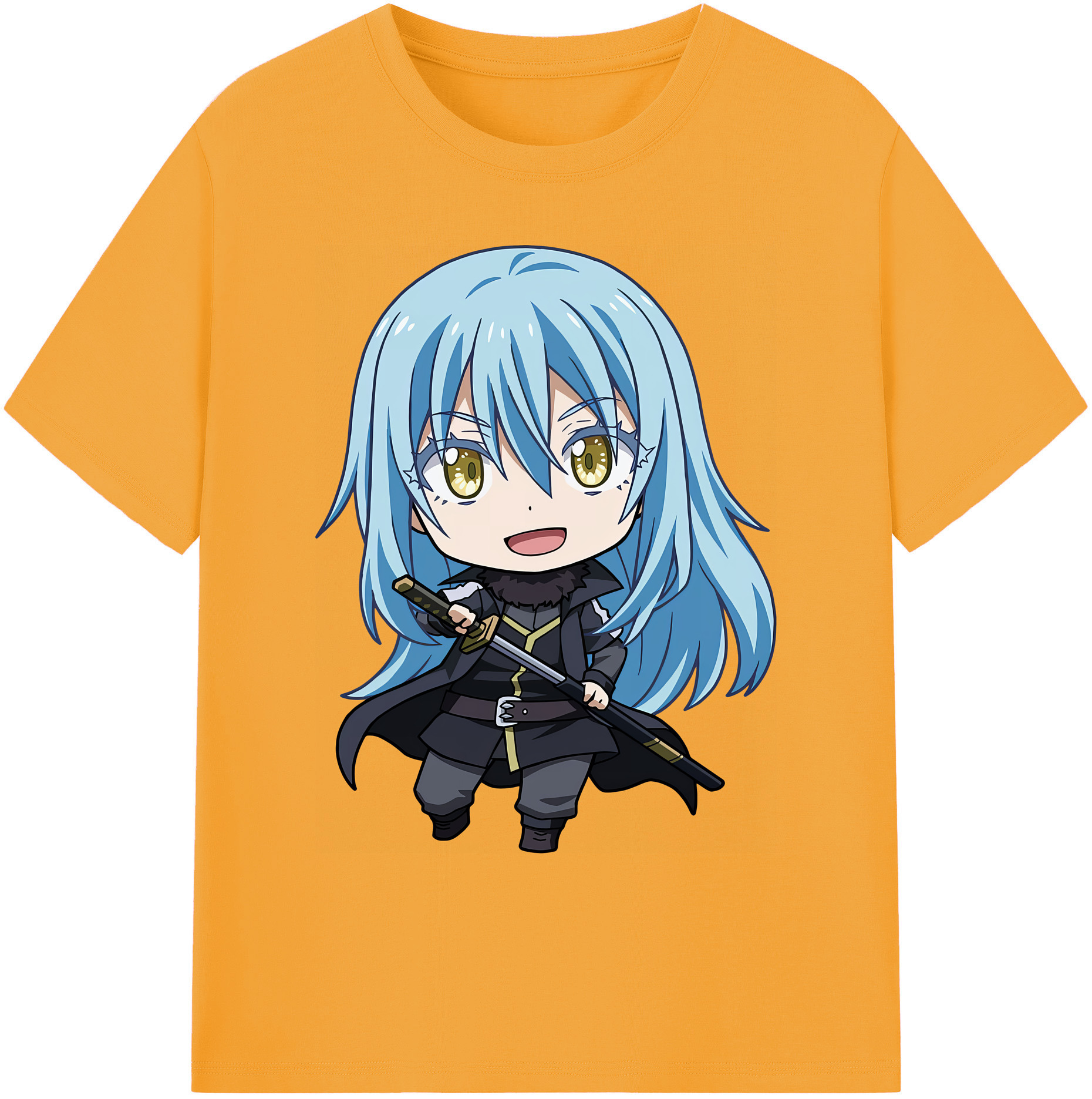 （画像用） 転スラ Regarding Reincarnated to Slime 綿100％ メンズ半袖Tシャツ｜肌触りやわらか＆通気性