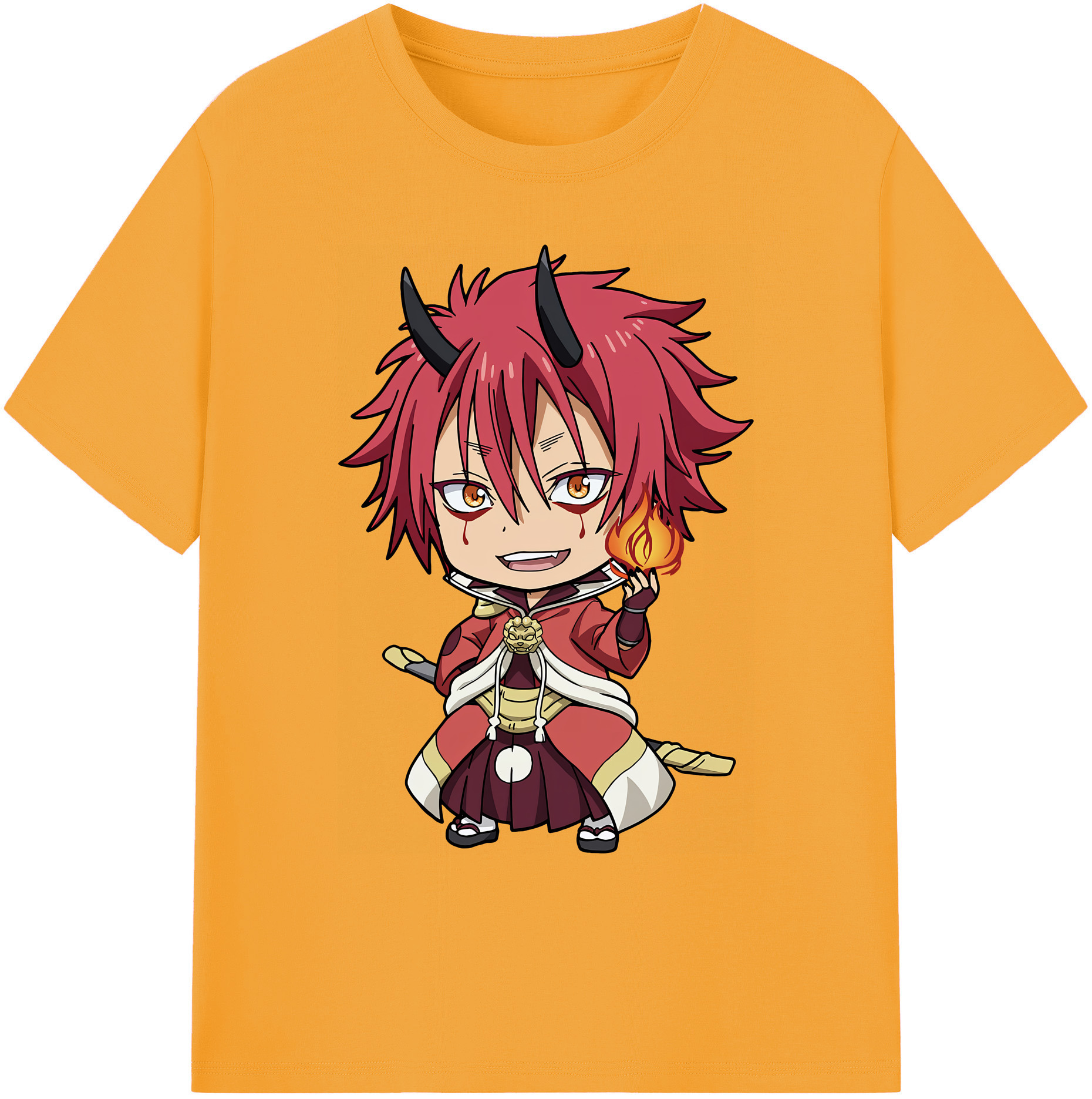 （画像用） 転スラ Regarding Reincarnated to Slime 綿100％ メンズ半袖Tシャツ｜肌触りやわらか＆通気性