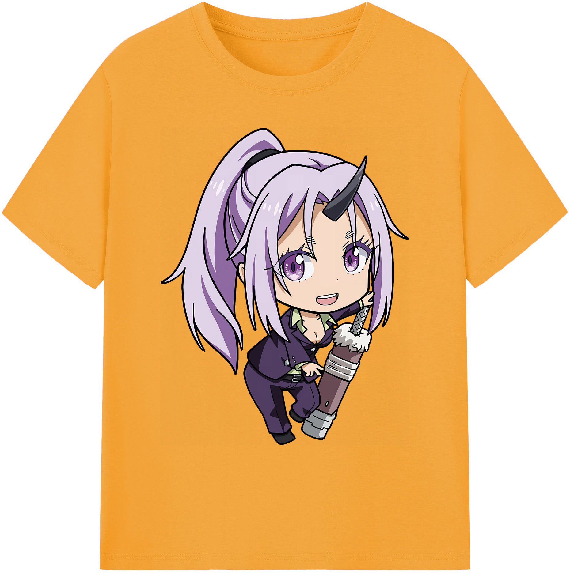（画像用） 転スラ Regarding Reincarnated to Slime 綿100％ メンズ半袖Tシャツ｜肌触りやわらか＆通気性