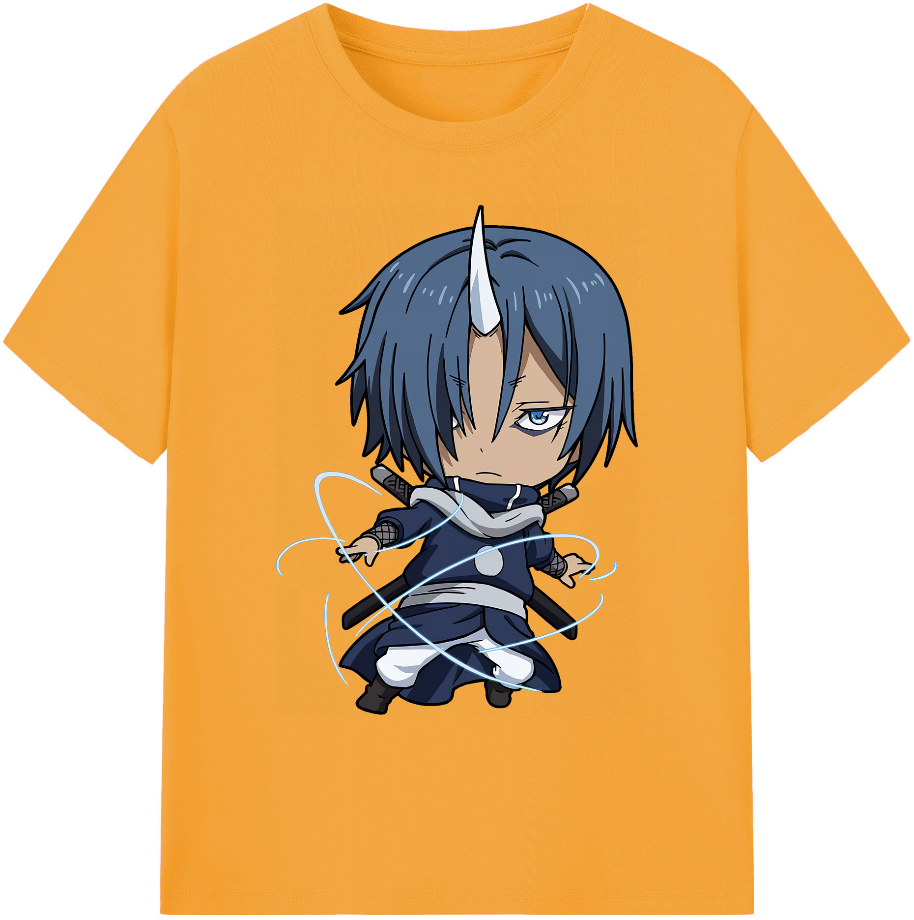 （画像用） 転スラ Regarding Reincarnated to Slime 綿100％ メンズ半袖Tシャツ｜肌触りやわらか＆通気性