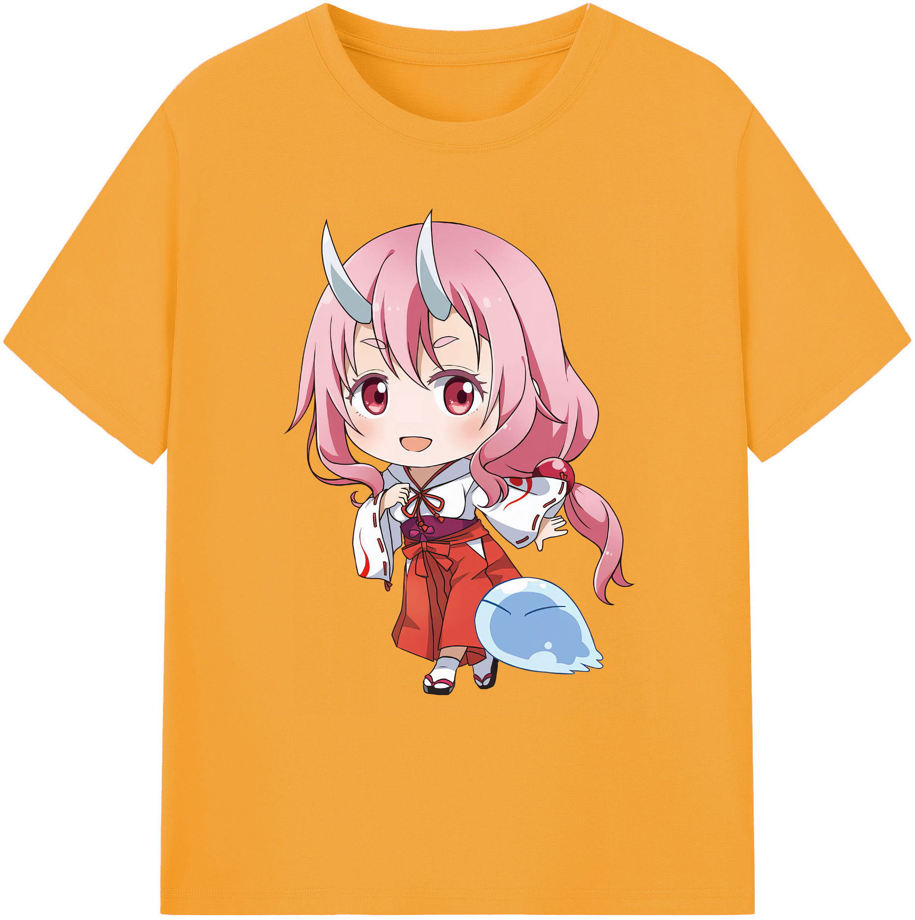 （画像用） 転スラ Regarding Reincarnated to Slime 綿100％ メンズ半袖Tシャツ｜肌触りやわらか＆通気性