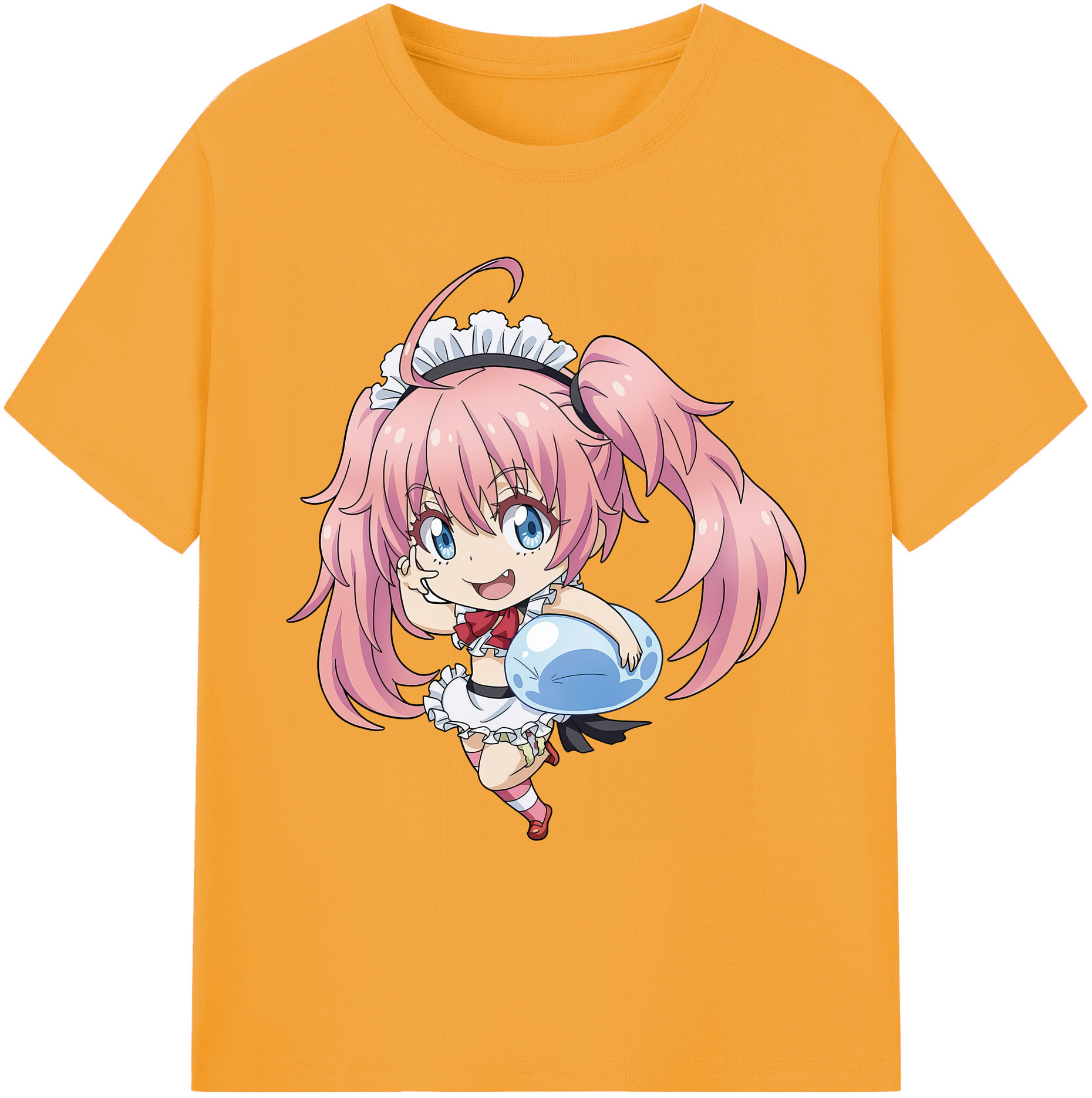 （画像用） 転スラ Regarding Reincarnated to Slime 綿100％ メンズ半袖Tシャツ｜肌触りやわらか＆通気性