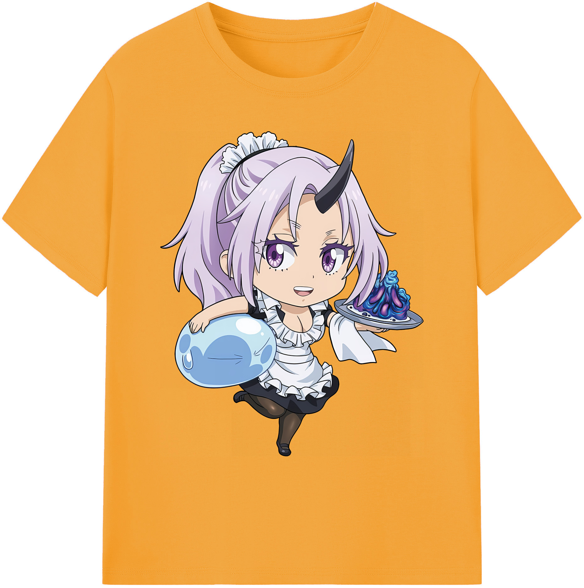 （画像用） 転スラ Regarding Reincarnated to Slime 綿100％ メンズ半袖Tシャツ｜肌触りやわらか＆通気性