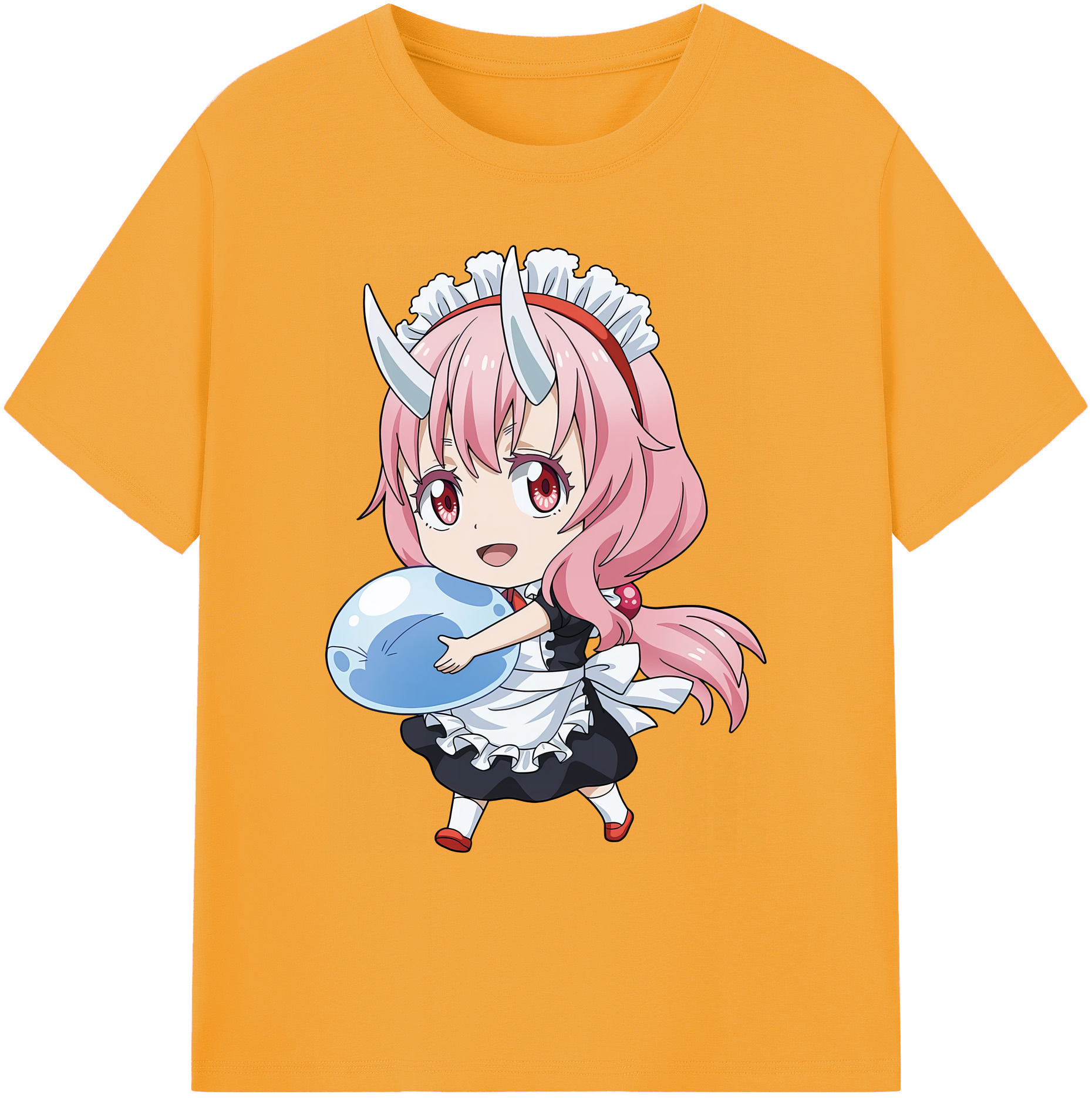 （画像用） 転スラ Regarding Reincarnated to Slime 綿100％ メンズ半袖Tシャツ｜肌触りやわらか＆通気性