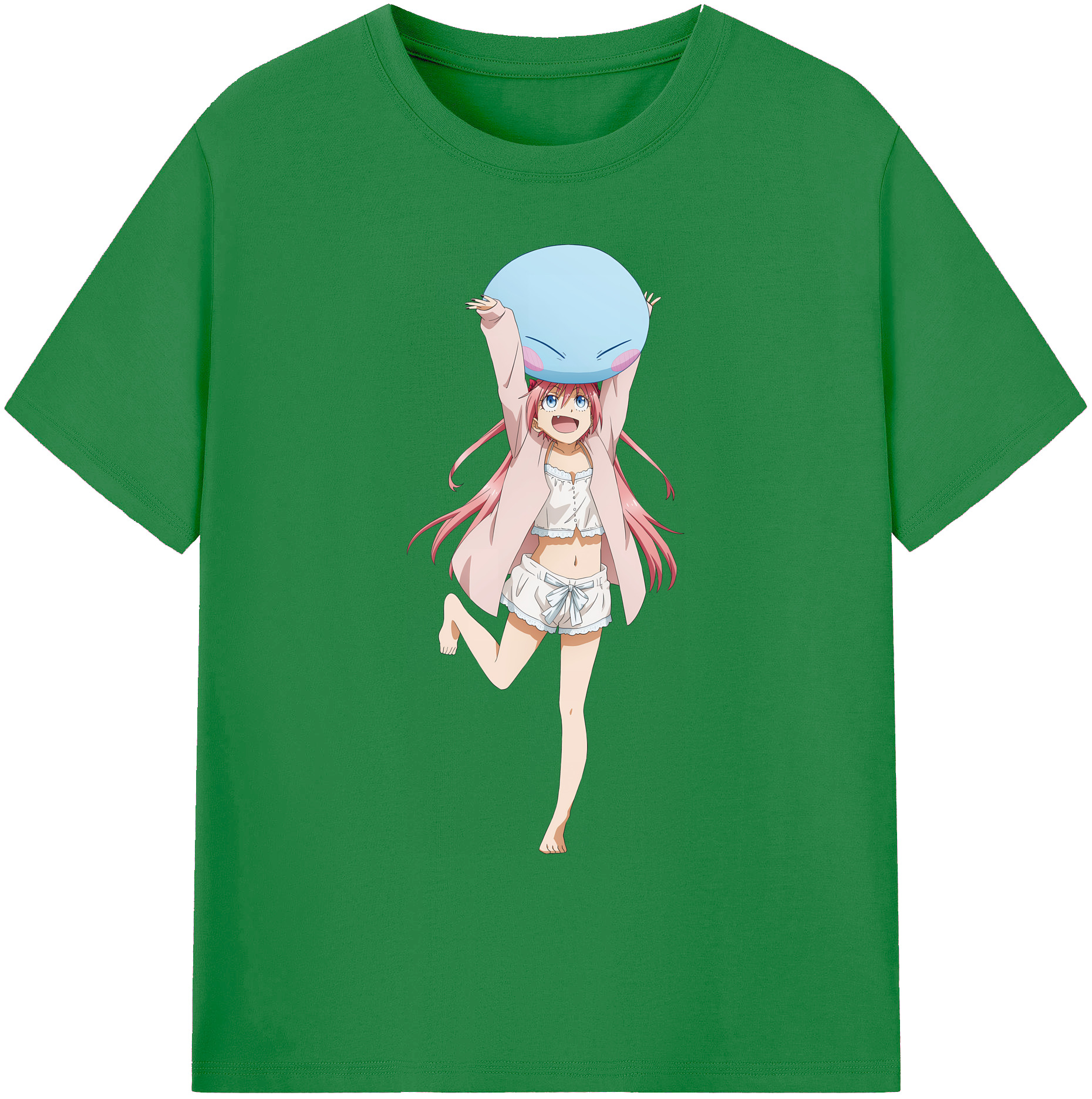 （画像用） 転スラ Regarding Reincarnated to Slime 綿100％ メンズ半袖Tシャツ｜肌触りやわらか＆通気性