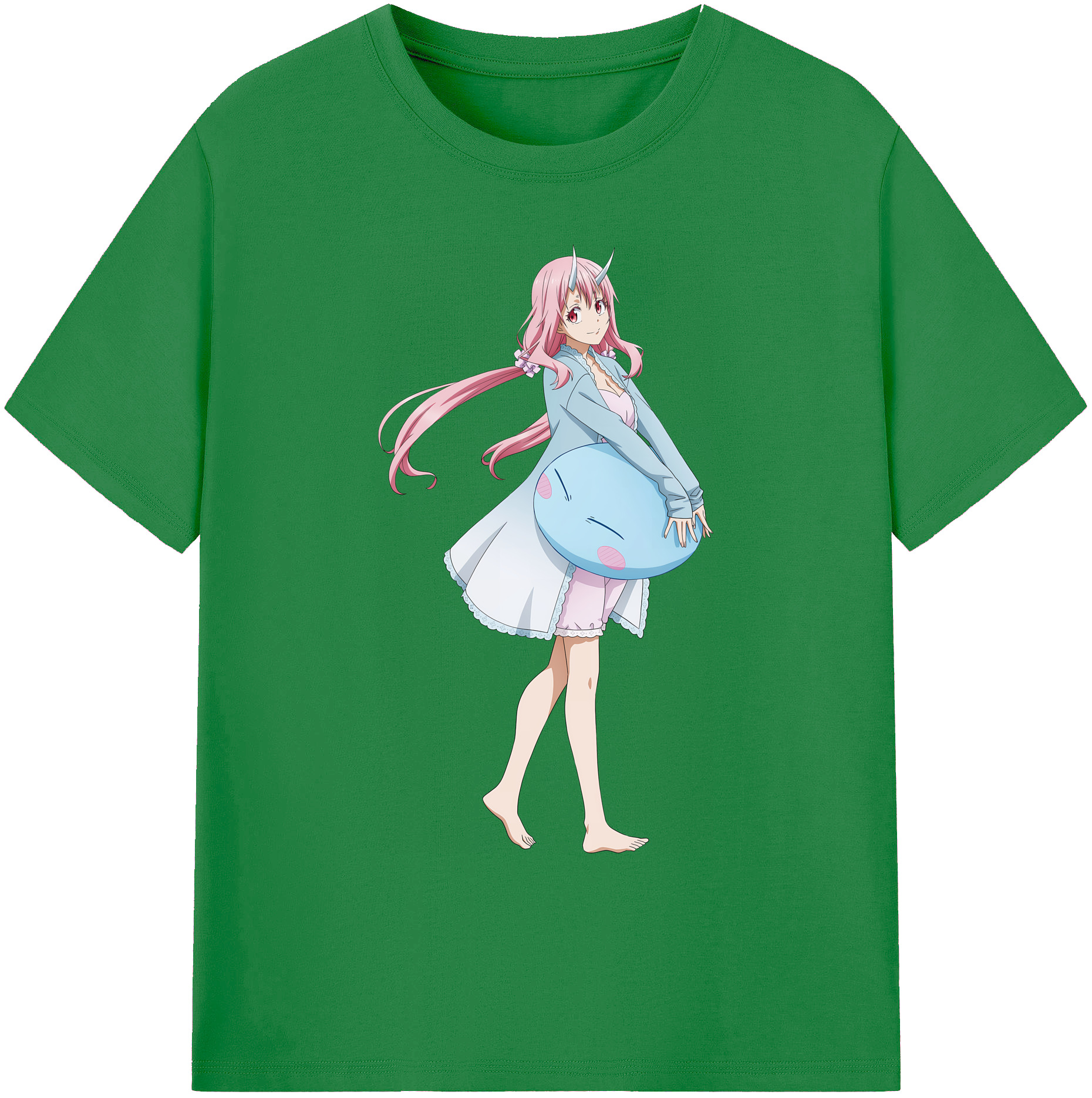 （画像用） 転スラ Regarding Reincarnated to Slime 綿100％ メンズ半袖Tシャツ｜肌触りやわらか＆通気性