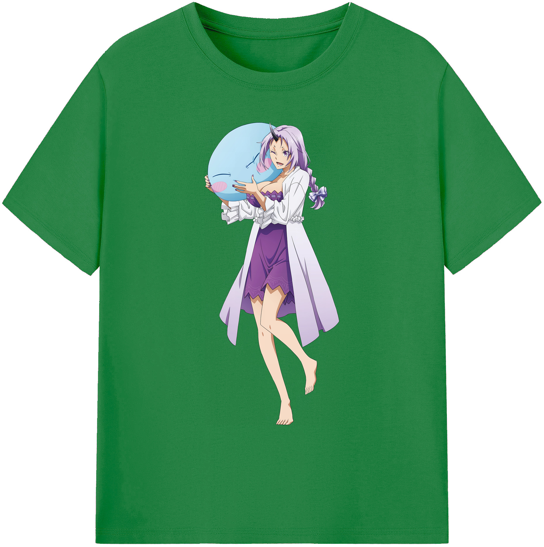 （画像用） 転スラ Regarding Reincarnated to Slime 綿100％ メンズ半袖Tシャツ｜肌触りやわらか＆通気性