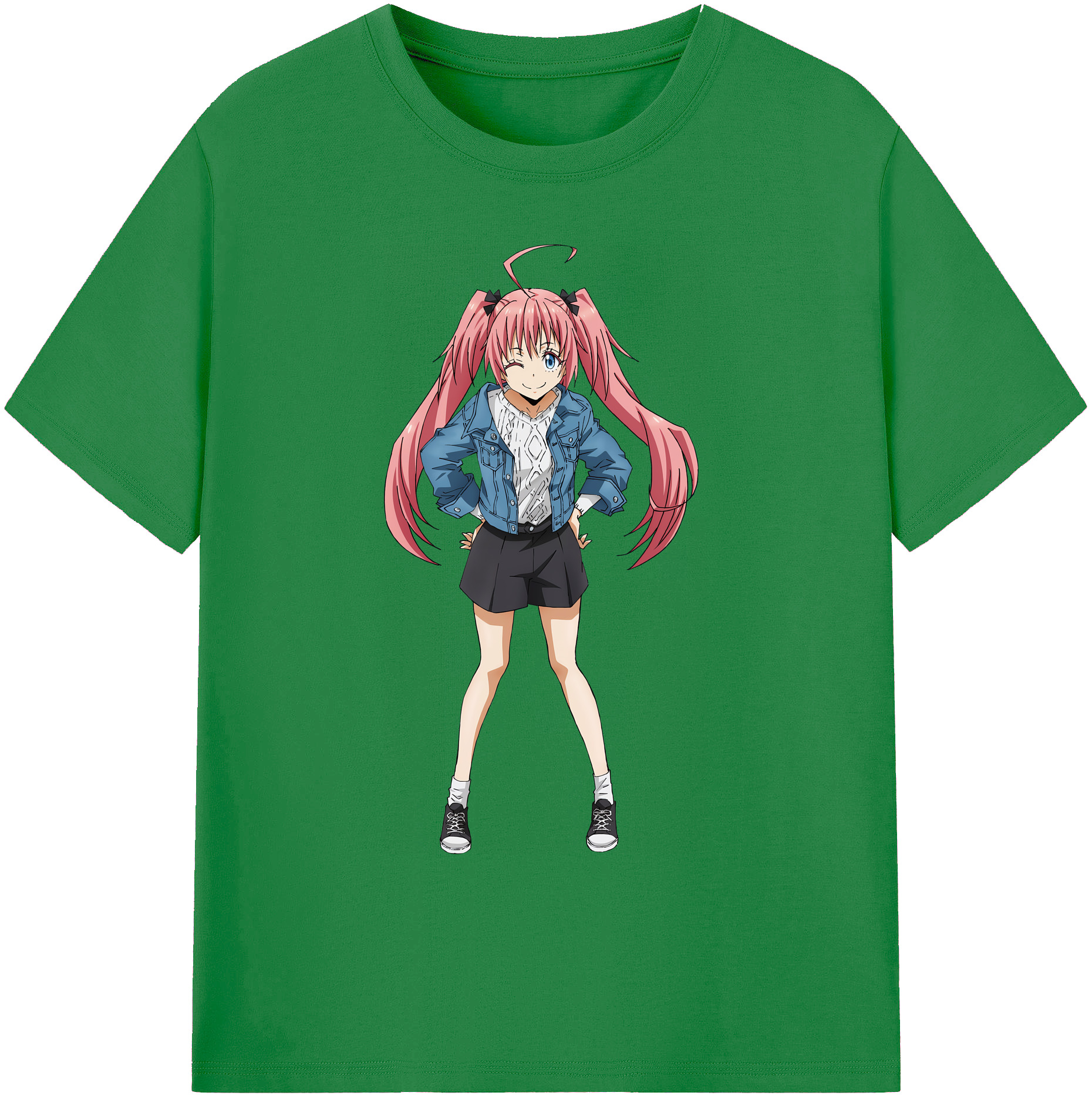 （画像用） 転スラ Regarding Reincarnated to Slime 綿100％ メンズ半袖Tシャツ｜肌触りやわらか＆通気性