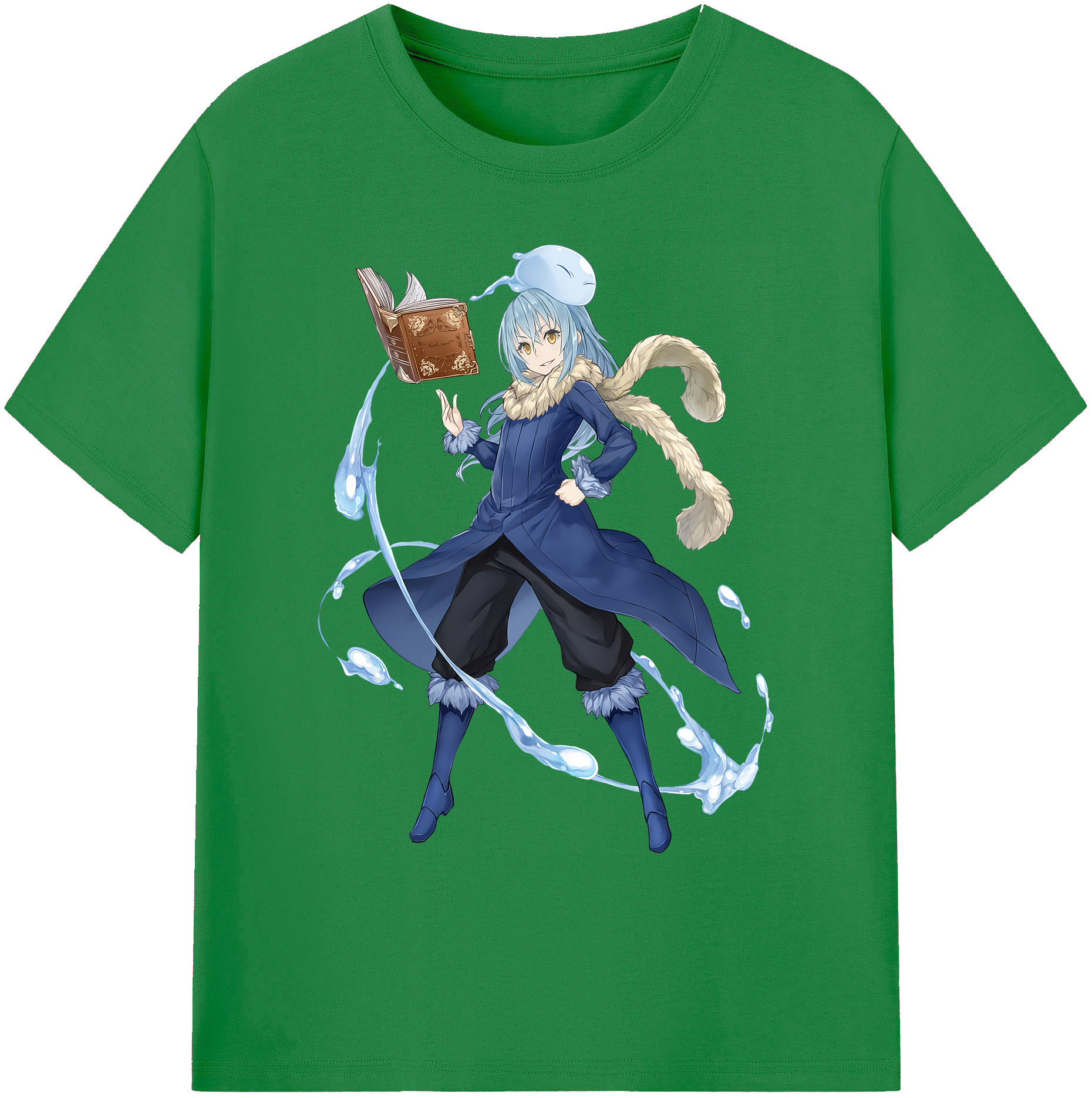 （画像用） 転スラ Regarding Reincarnated to Slime 綿100％ メンズ半袖Tシャツ｜肌触りやわらか＆通気性