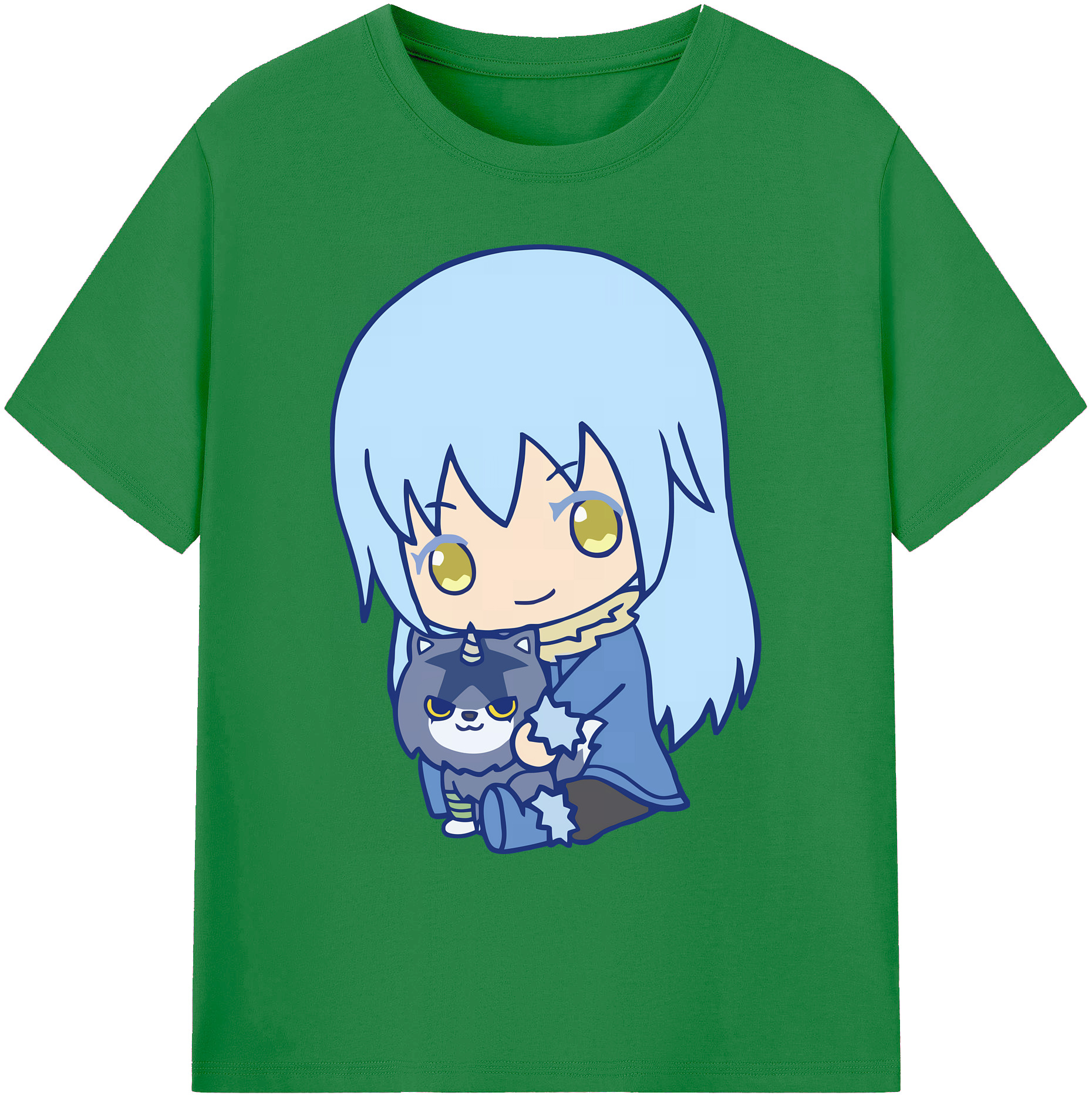 （画像用） 転スラ Regarding Reincarnated to Slime 綿100％ メンズ半袖Tシャツ｜肌触りやわらか＆通気性