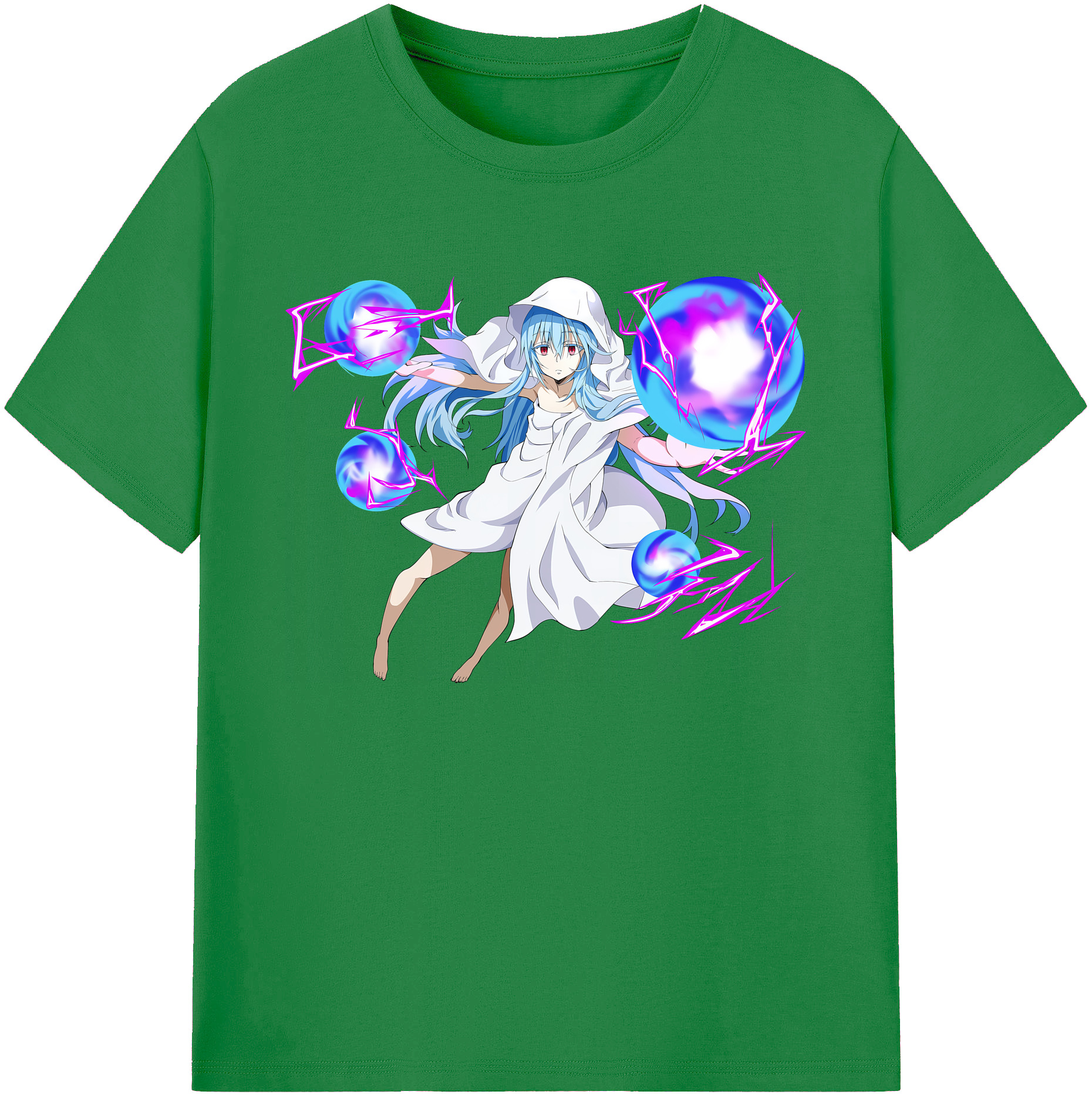 （画像用） 転スラ Regarding Reincarnated to Slime 綿100％ メンズ半袖Tシャツ｜肌触りやわらか＆通気性