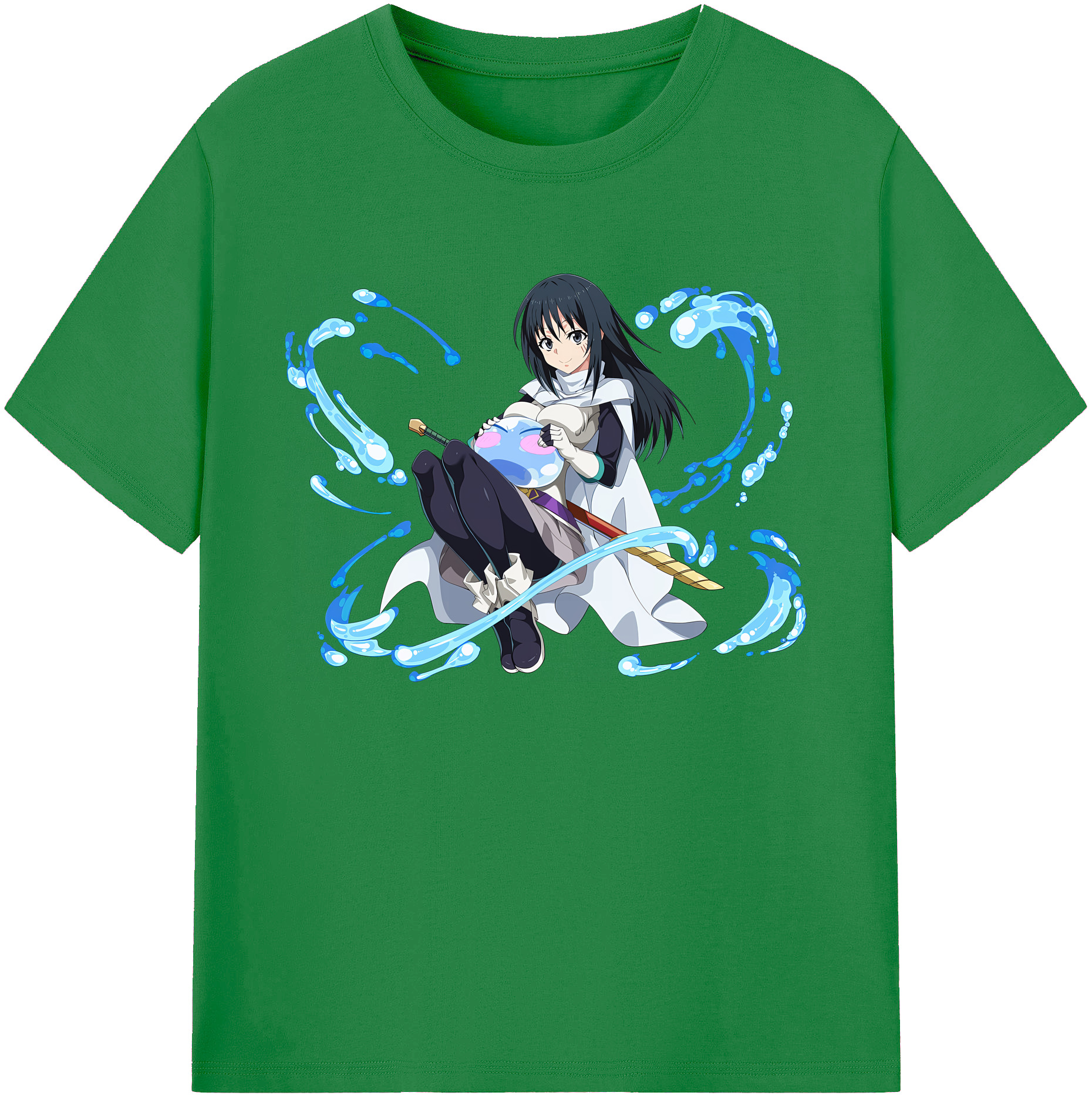 （画像用） 転スラ Regarding Reincarnated to Slime 綿100％ メンズ半袖Tシャツ｜肌触りやわらか＆通気性