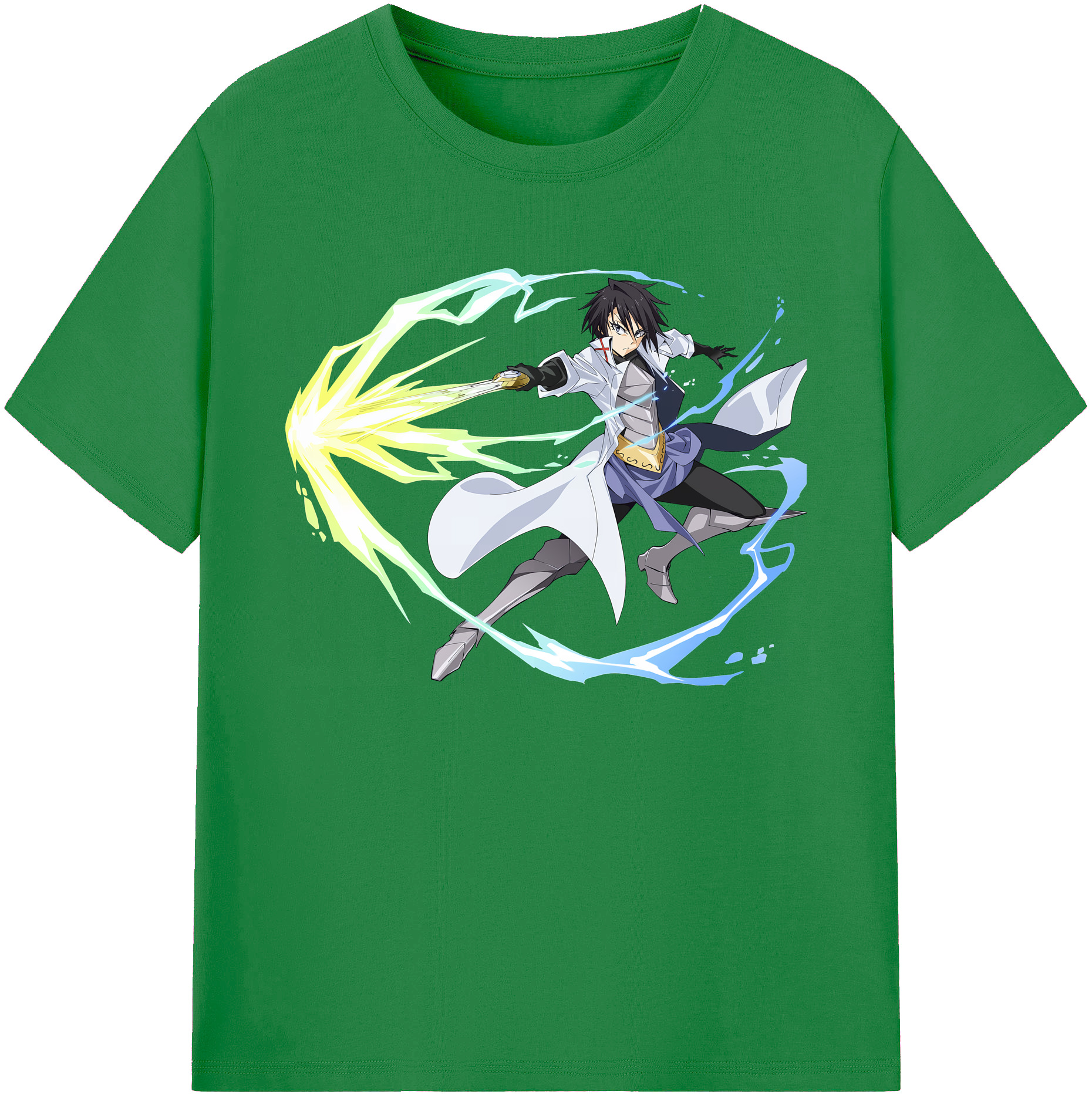 （画像用） 転スラ Regarding Reincarnated to Slime 綿100％ メンズ半袖Tシャツ｜肌触りやわらか＆通気性