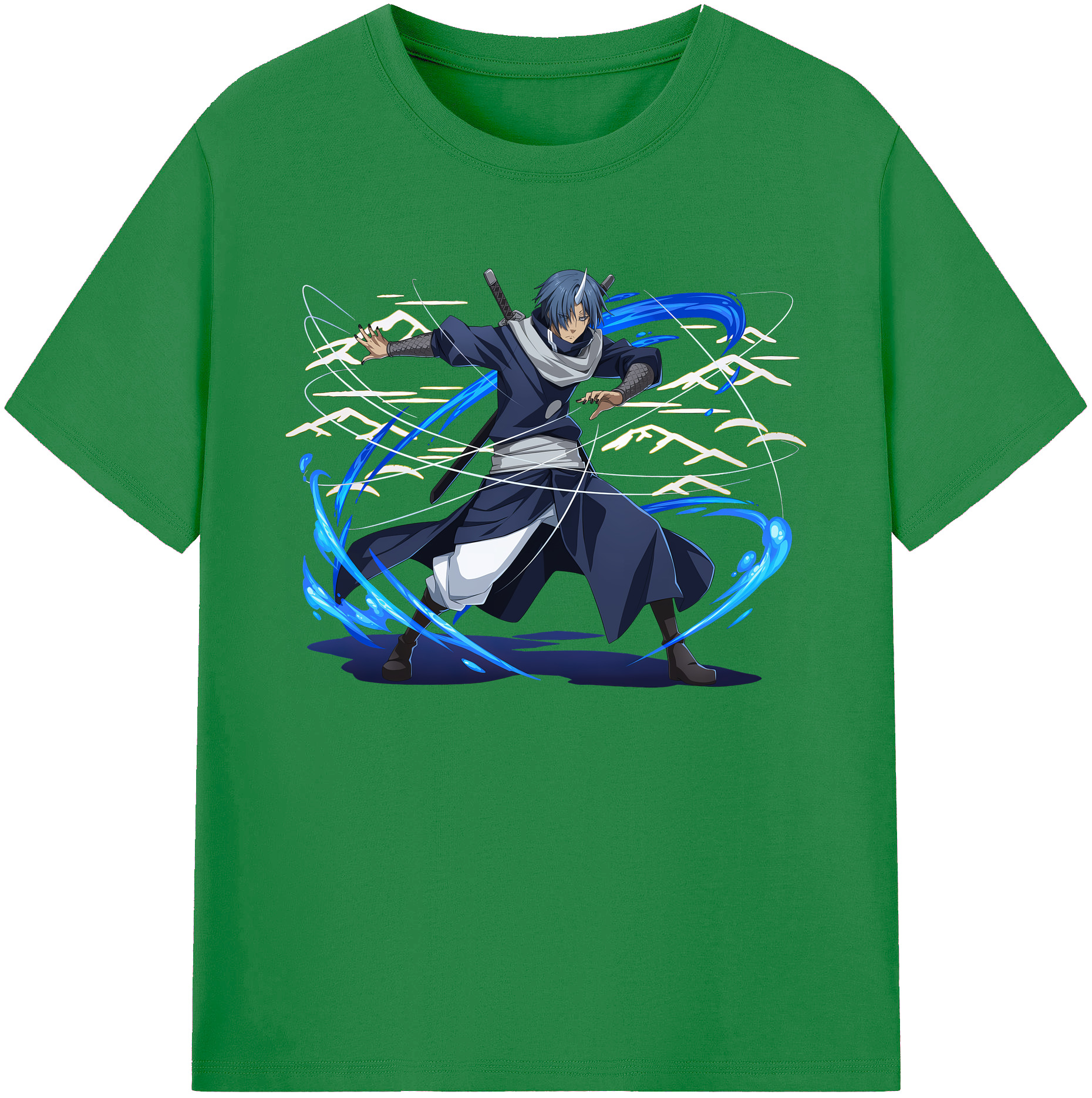 （画像用） 転スラ Regarding Reincarnated to Slime 綿100％ メンズ半袖Tシャツ｜肌触りやわらか＆通気性