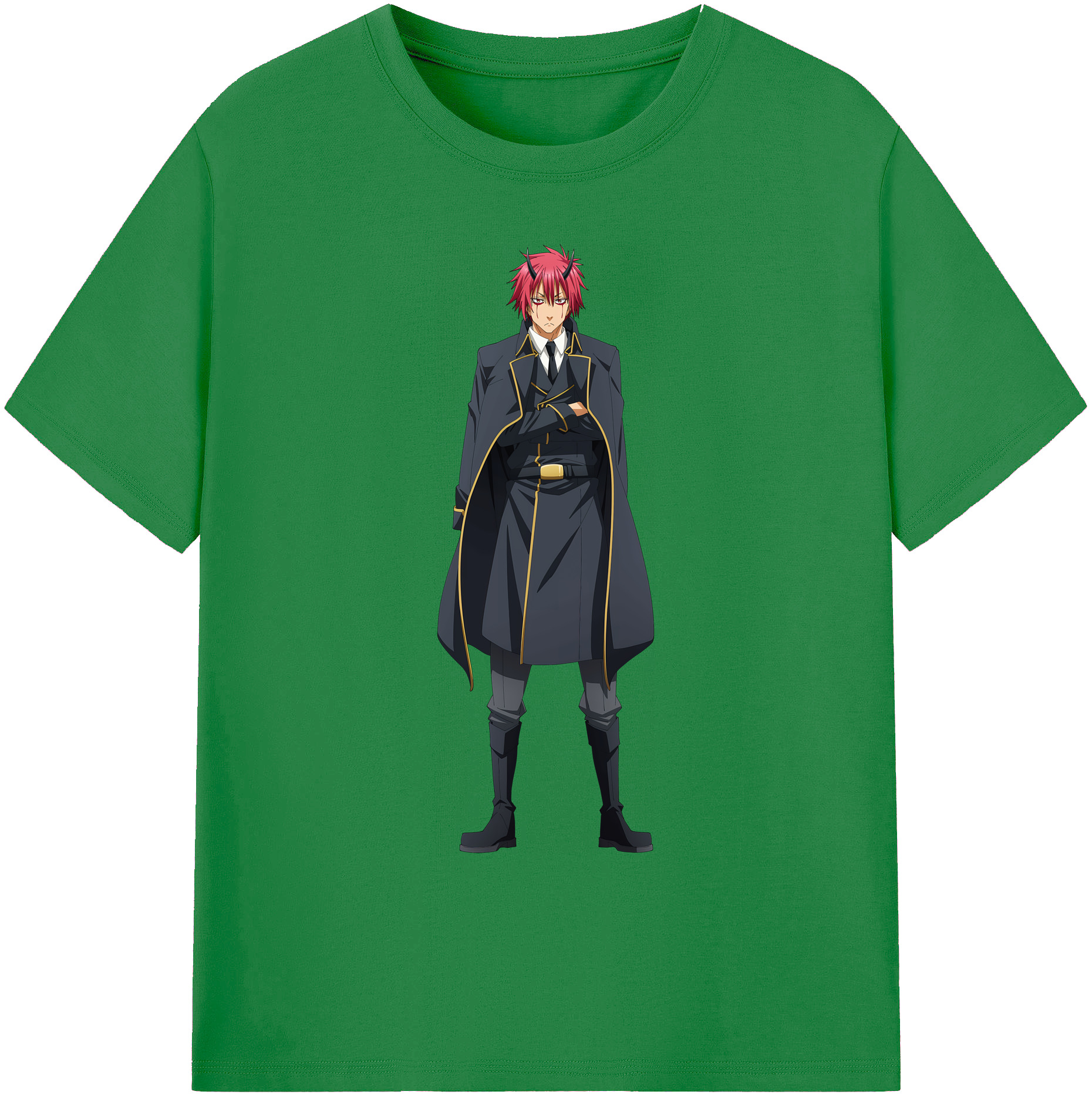 （画像用） 転スラ Regarding Reincarnated to Slime 綿100％ メンズ半袖Tシャツ｜肌触りやわらか＆通気性