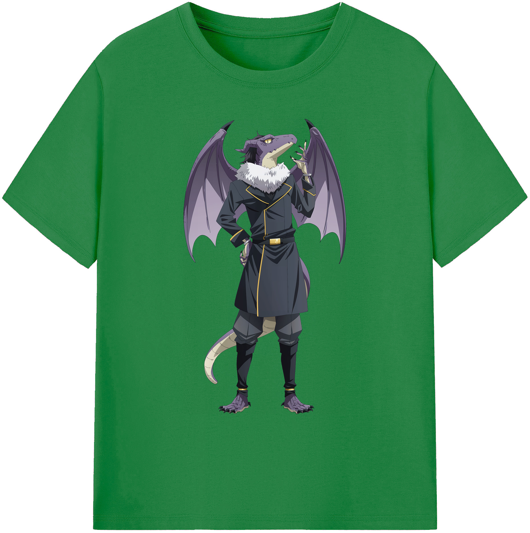 （画像用） 転スラ Regarding Reincarnated to Slime 綿100％ メンズ半袖Tシャツ｜肌触りやわらか＆通気性