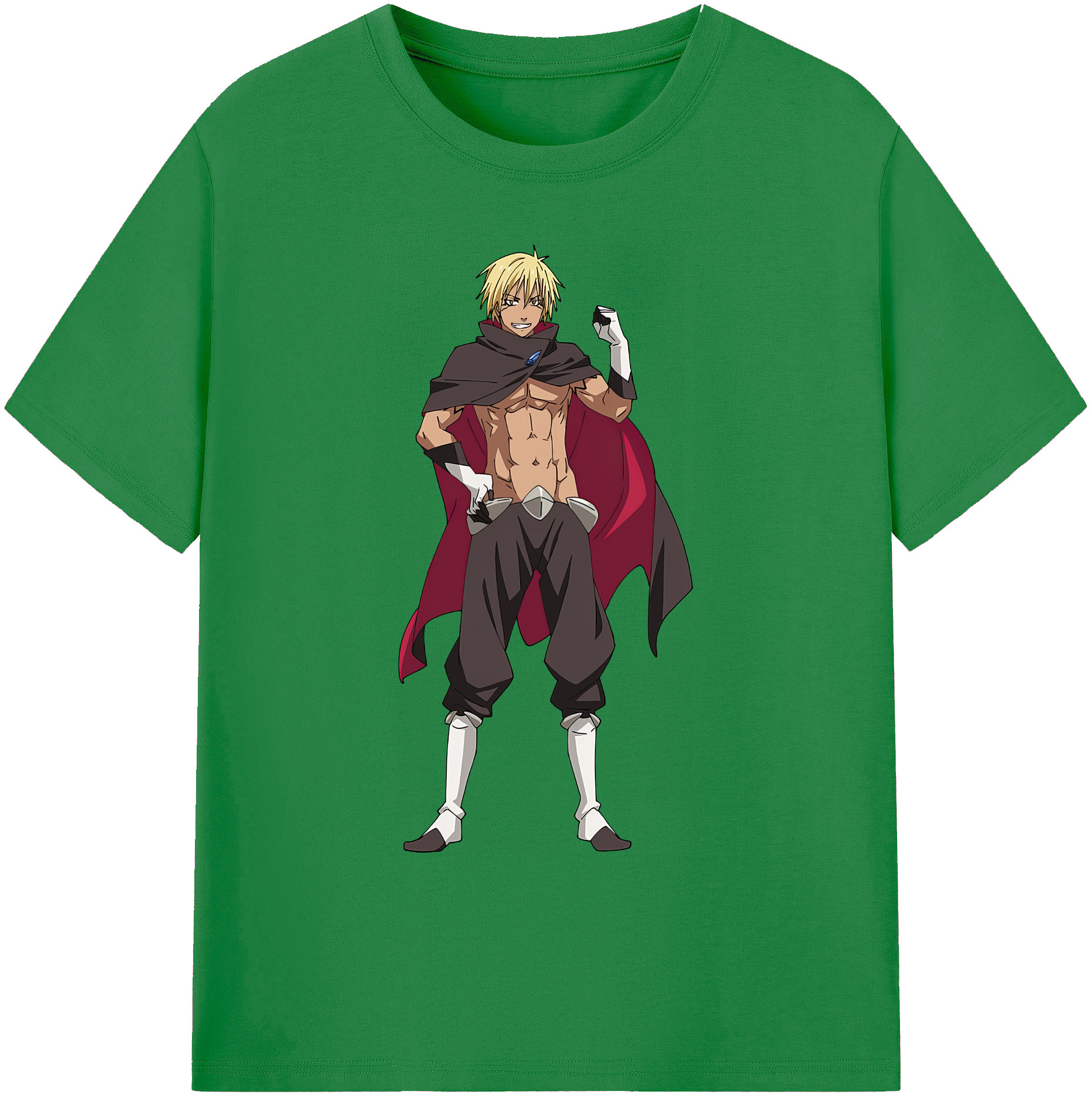 （画像用） 転スラ Regarding Reincarnated to Slime 綿100％ メンズ半袖Tシャツ｜肌触りやわらか＆通気性