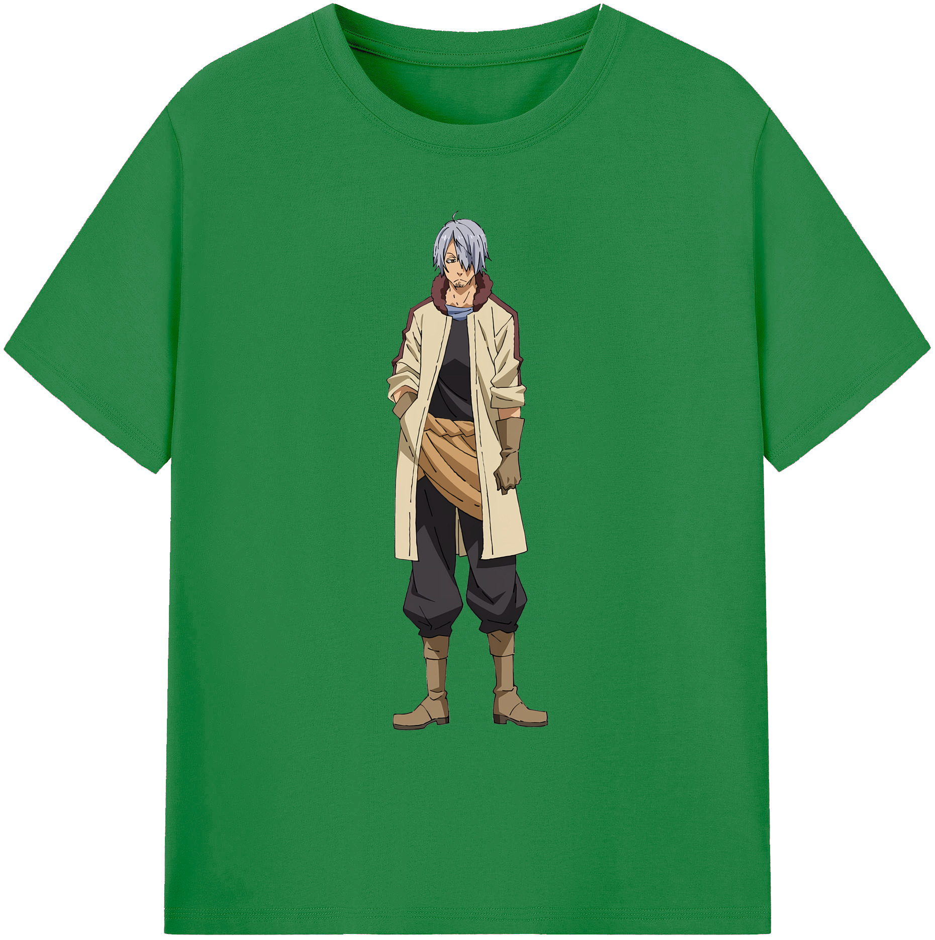 （画像用） 転スラ Regarding Reincarnated to Slime 綿100％ メンズ半袖Tシャツ｜肌触りやわらか＆通気性