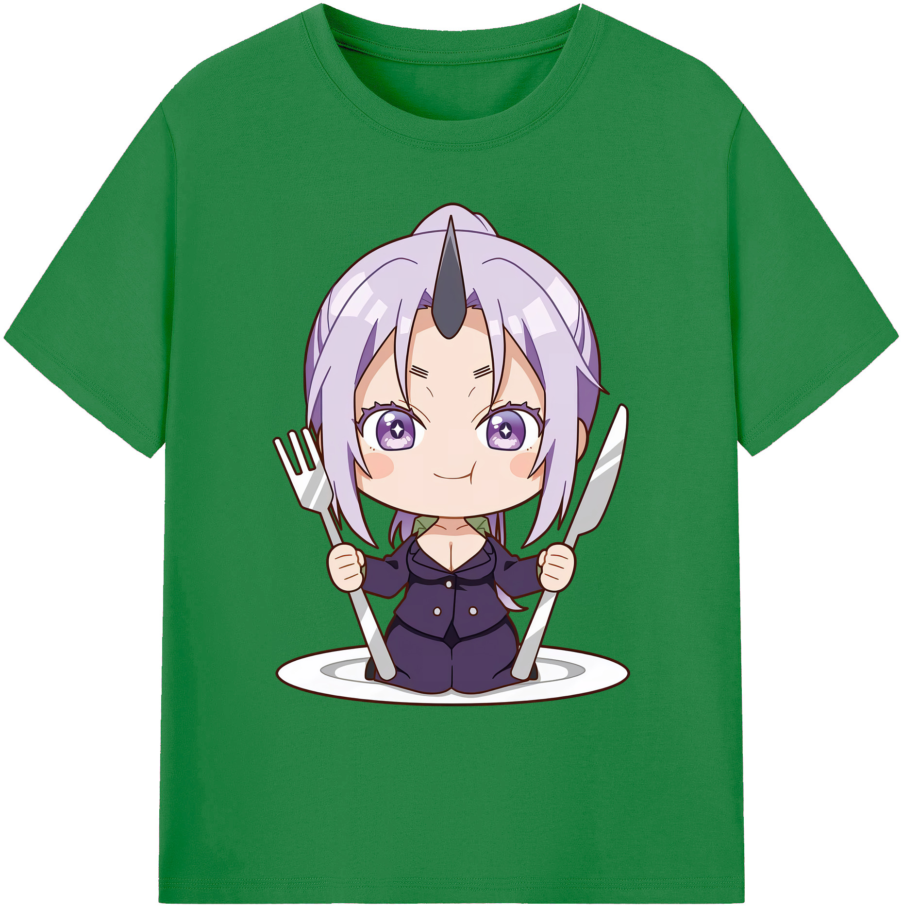 （画像用） 転スラ Regarding Reincarnated to Slime 綿100％ メンズ半袖Tシャツ｜肌触りやわらか＆通気性