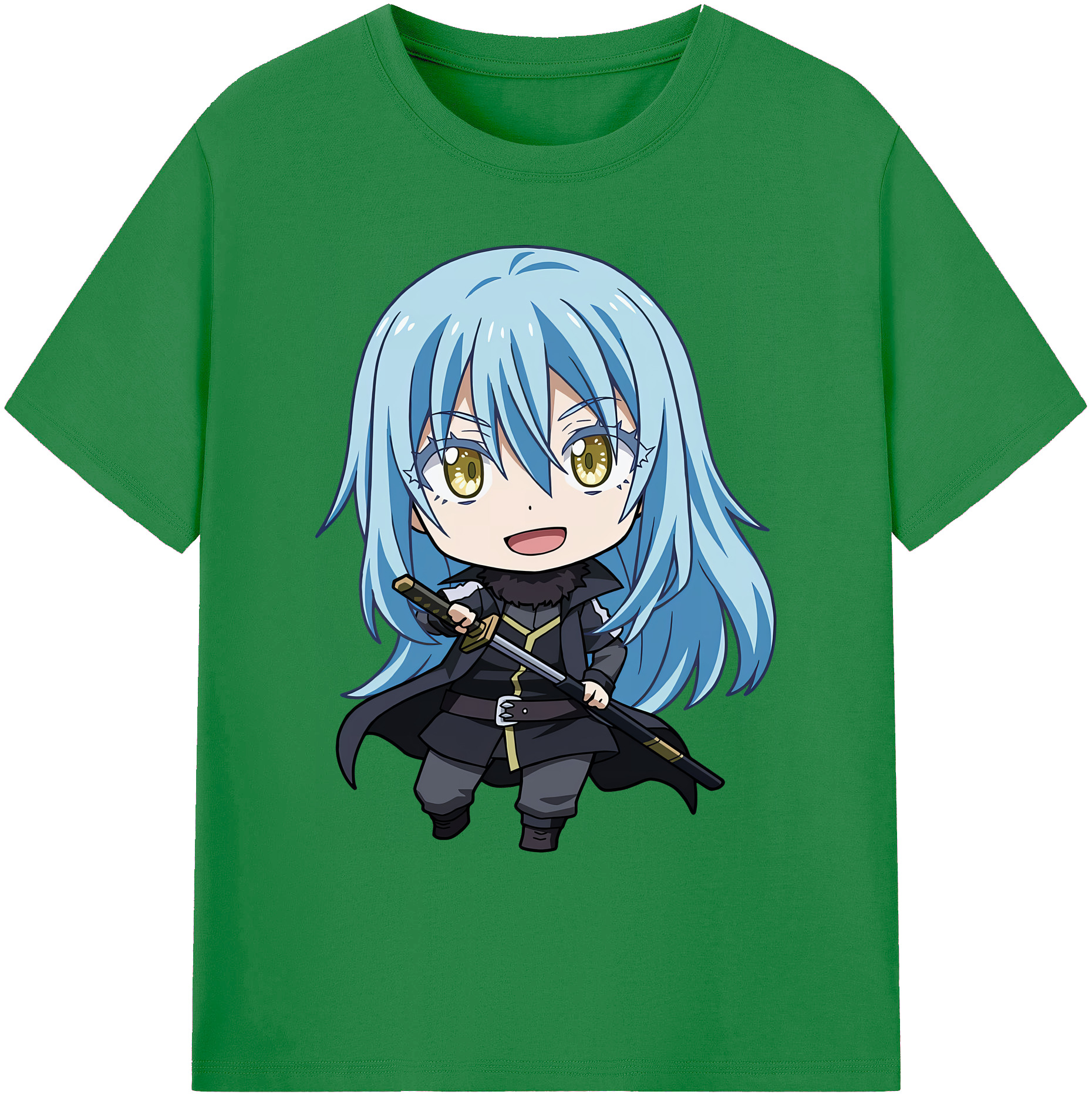 （画像用） 転スラ Regarding Reincarnated to Slime 綿100％ メンズ半袖Tシャツ｜肌触りやわらか＆通気性