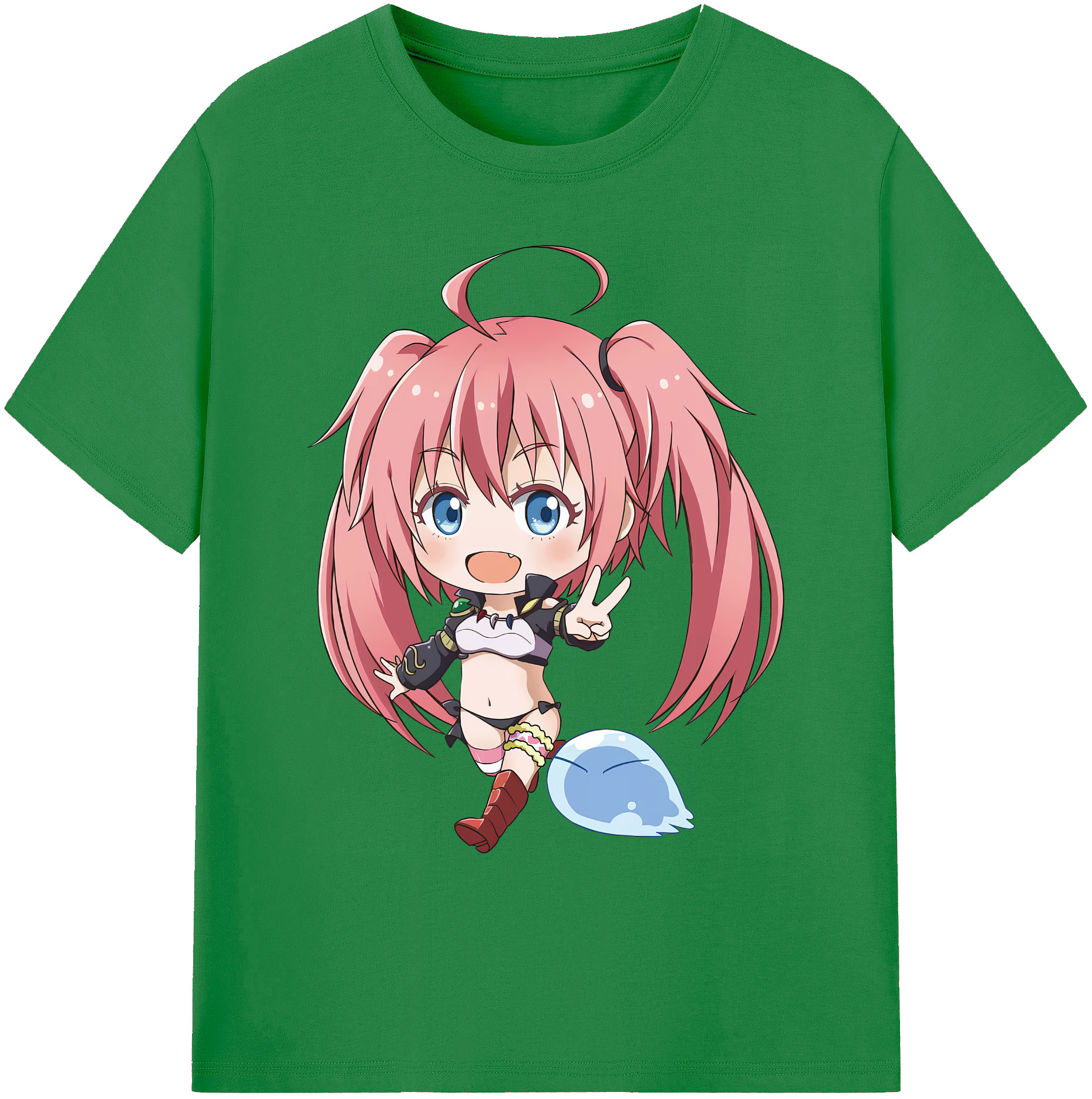 （画像用） 転スラ Regarding Reincarnated to Slime 綿100％ メンズ半袖Tシャツ｜肌触りやわらか＆通気性