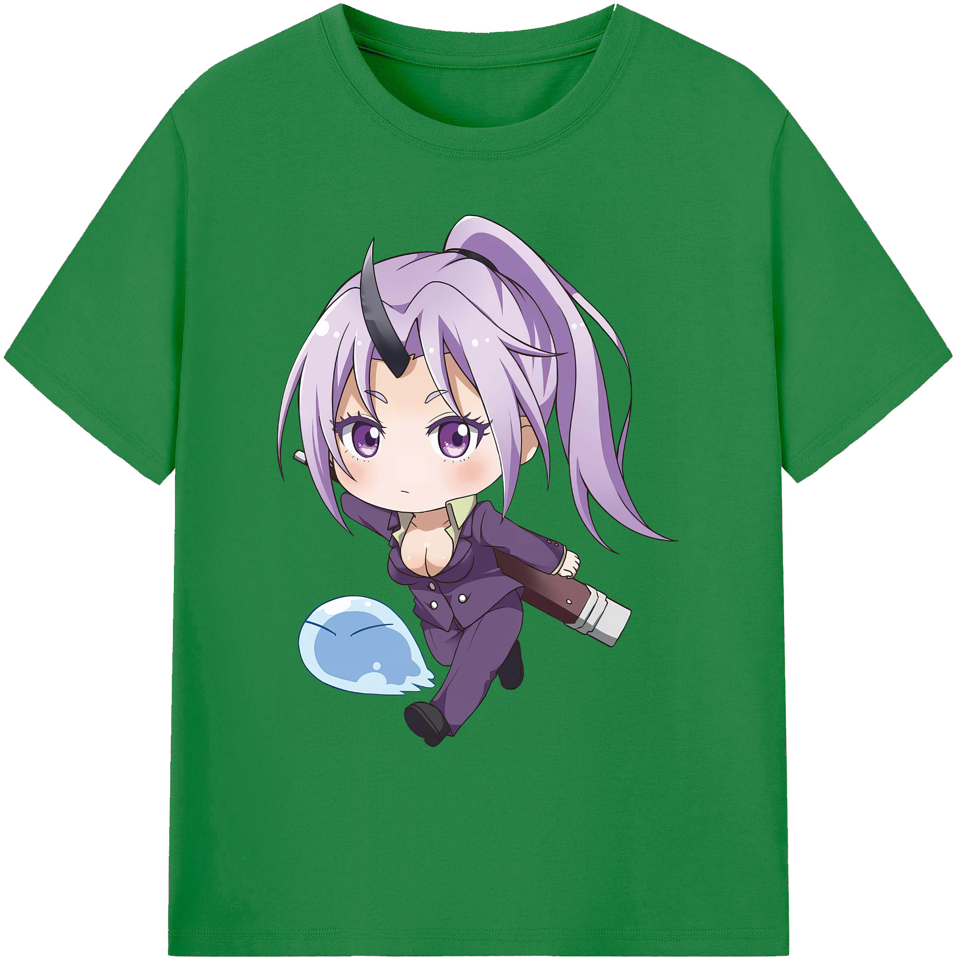 （画像用） 転スラ Regarding Reincarnated to Slime 綿100％ メンズ半袖Tシャツ｜肌触りやわらか＆通気性