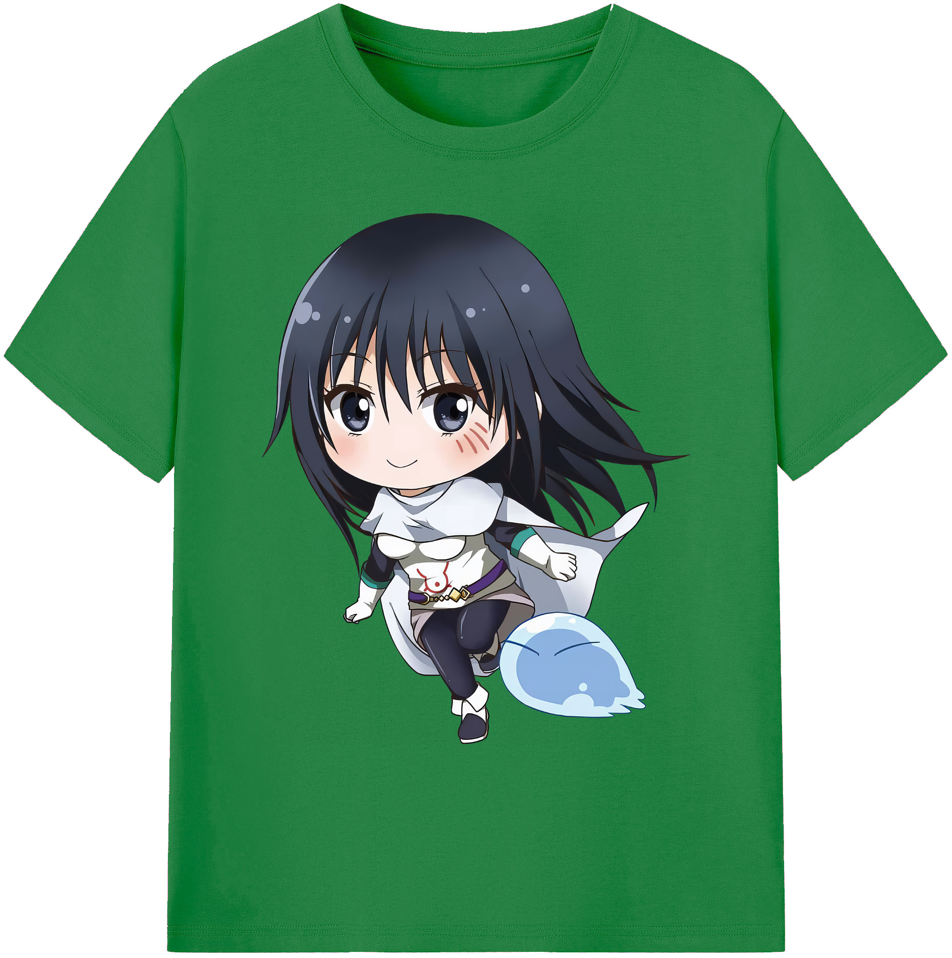 （画像用） 転スラ Regarding Reincarnated to Slime 綿100％ メンズ半袖Tシャツ｜肌触りやわらか＆通気性